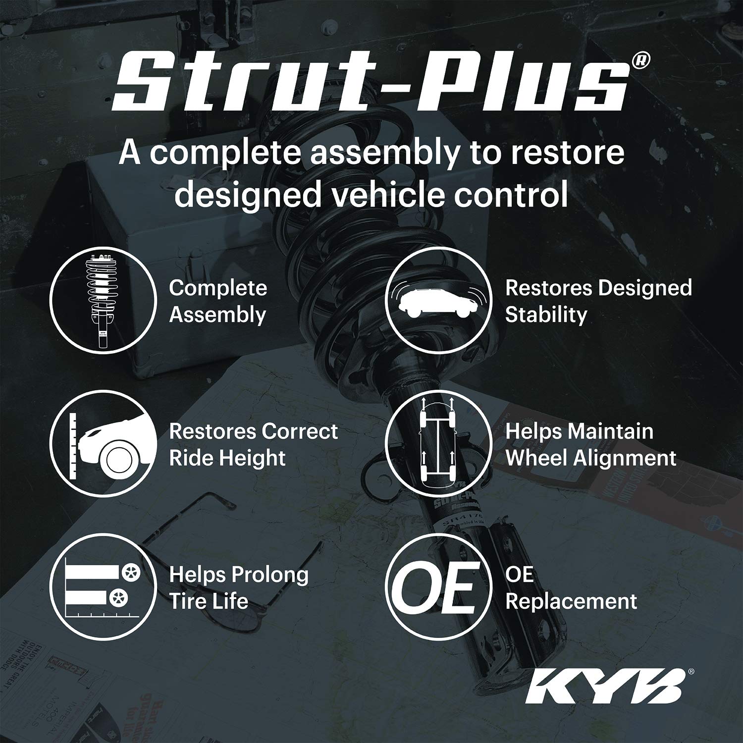 Kyb Sr4240 Strut Plus Complete Assembly