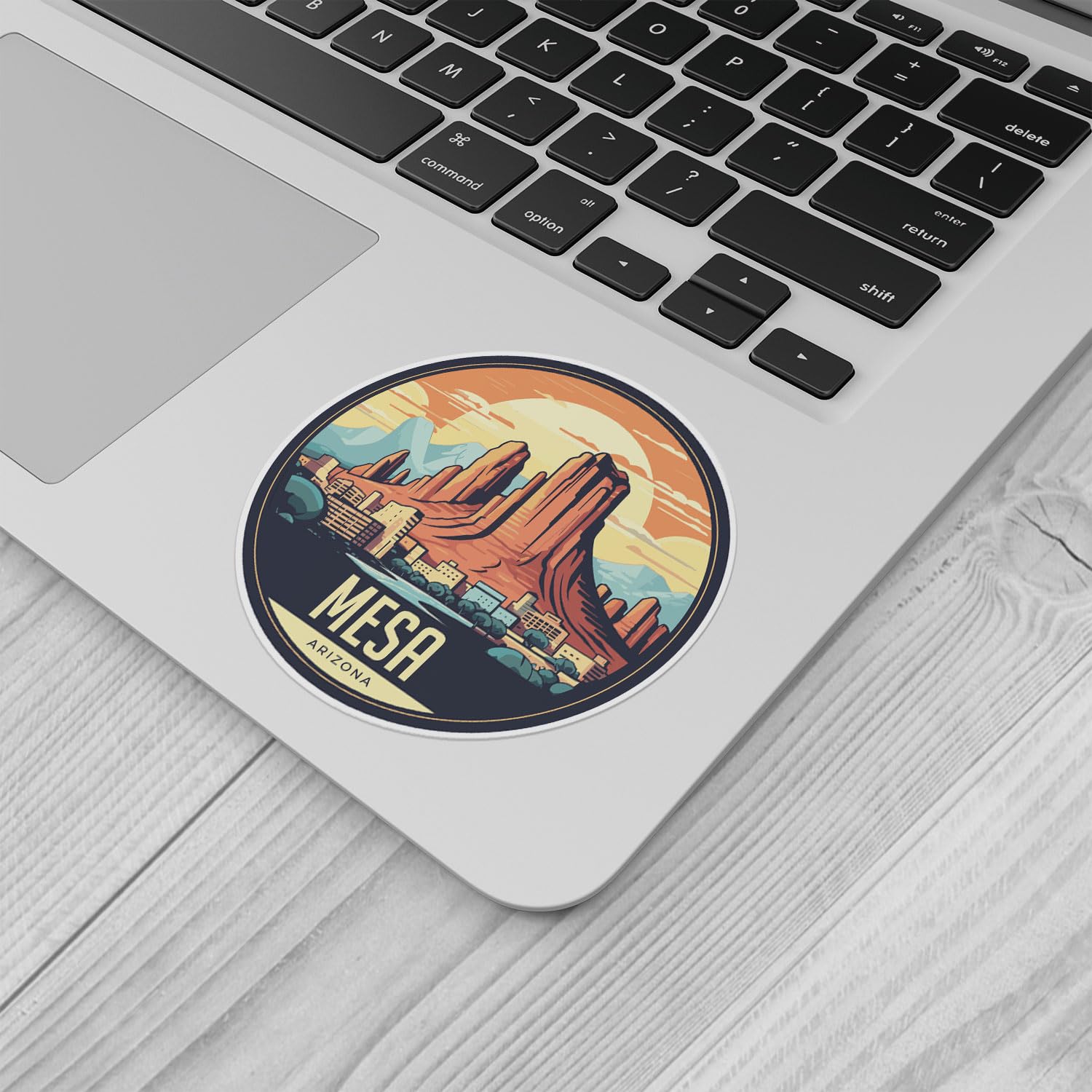 Mesa City Sticker - Waterproof Vinyl Decal for Car Bumper, Laptop, Water Bottle, Wall, and Window, Size - 3'' Longer Side