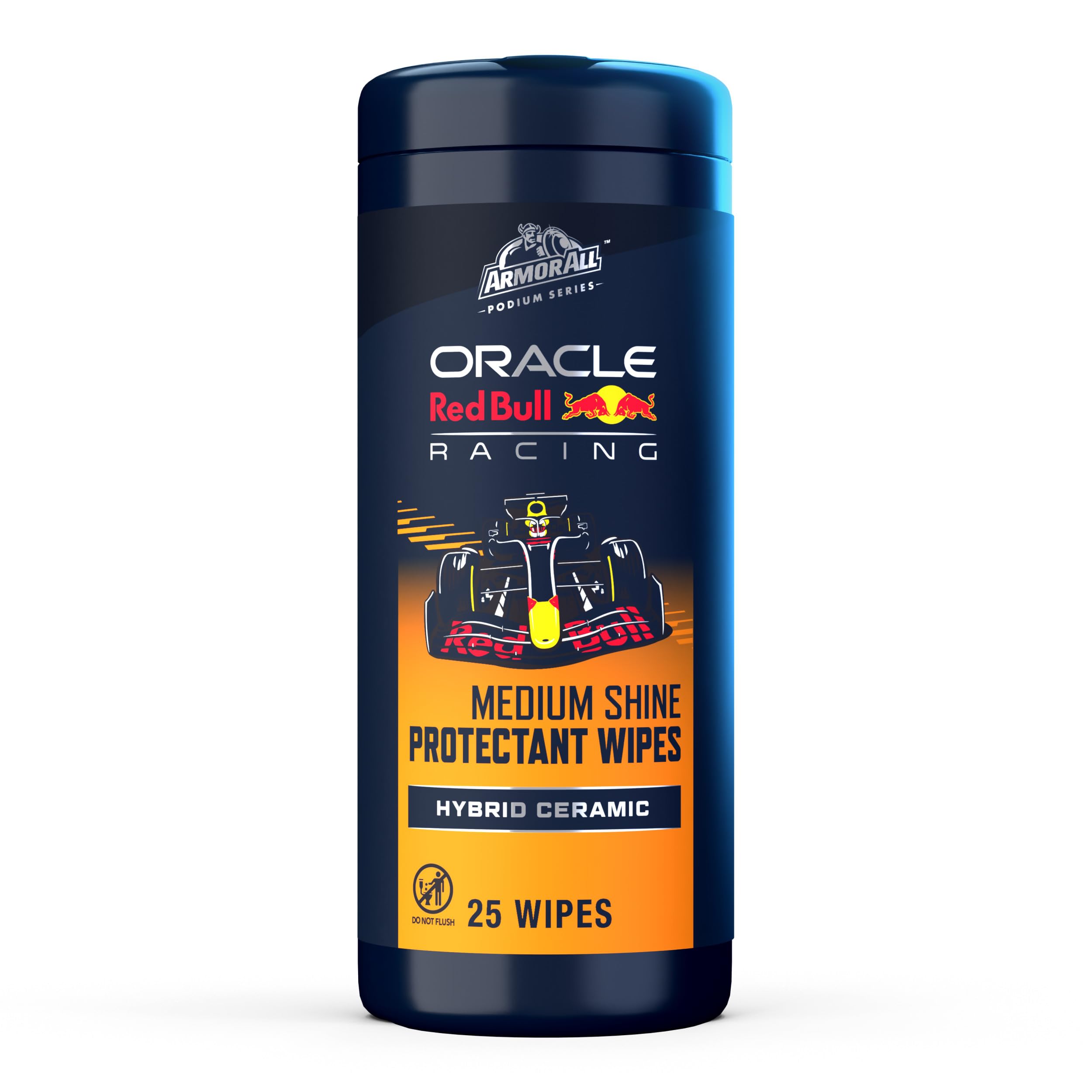 Armor All Podium Series Hybrid Ceramic Medium Shine Protectant Wipes, 25 Count, Interior Car Wipes Developed in Collaboration Wi