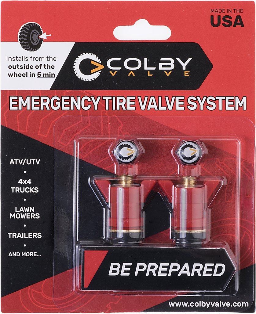 Colby Valve Emergency Valve Stem Replacement - Brass, Red Color, Durable Design