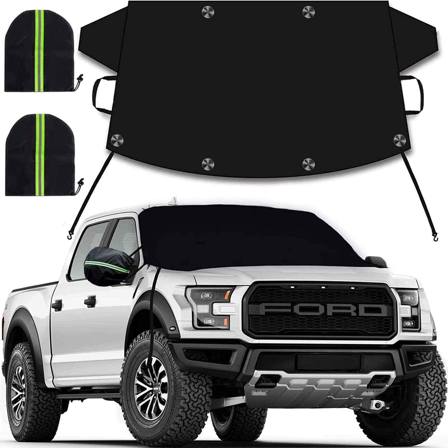 EcoZoro Windshield Cover for Ice and Snow, Car Windshield Snow Cover, Thicken Windshield Frost Cover Waterproof Windshield Snow 