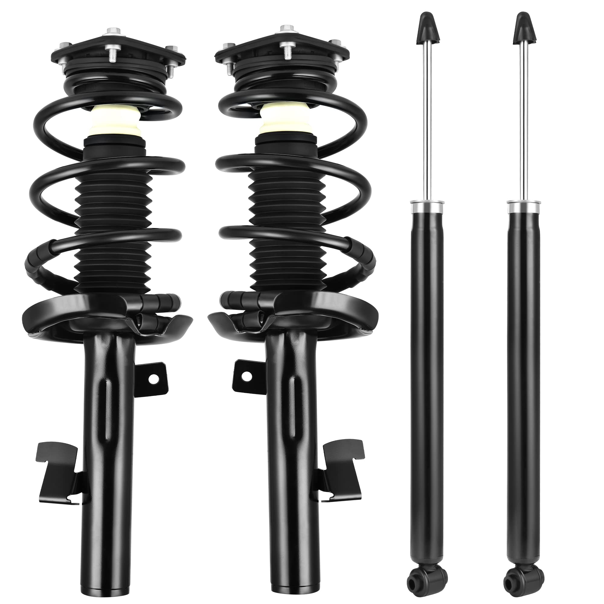 Autosaver88 Front Pair Complete Struts Rear Shocks Assembly Compatible With 2004-2009 Mazda 3, 2006-2010 Mazda 5