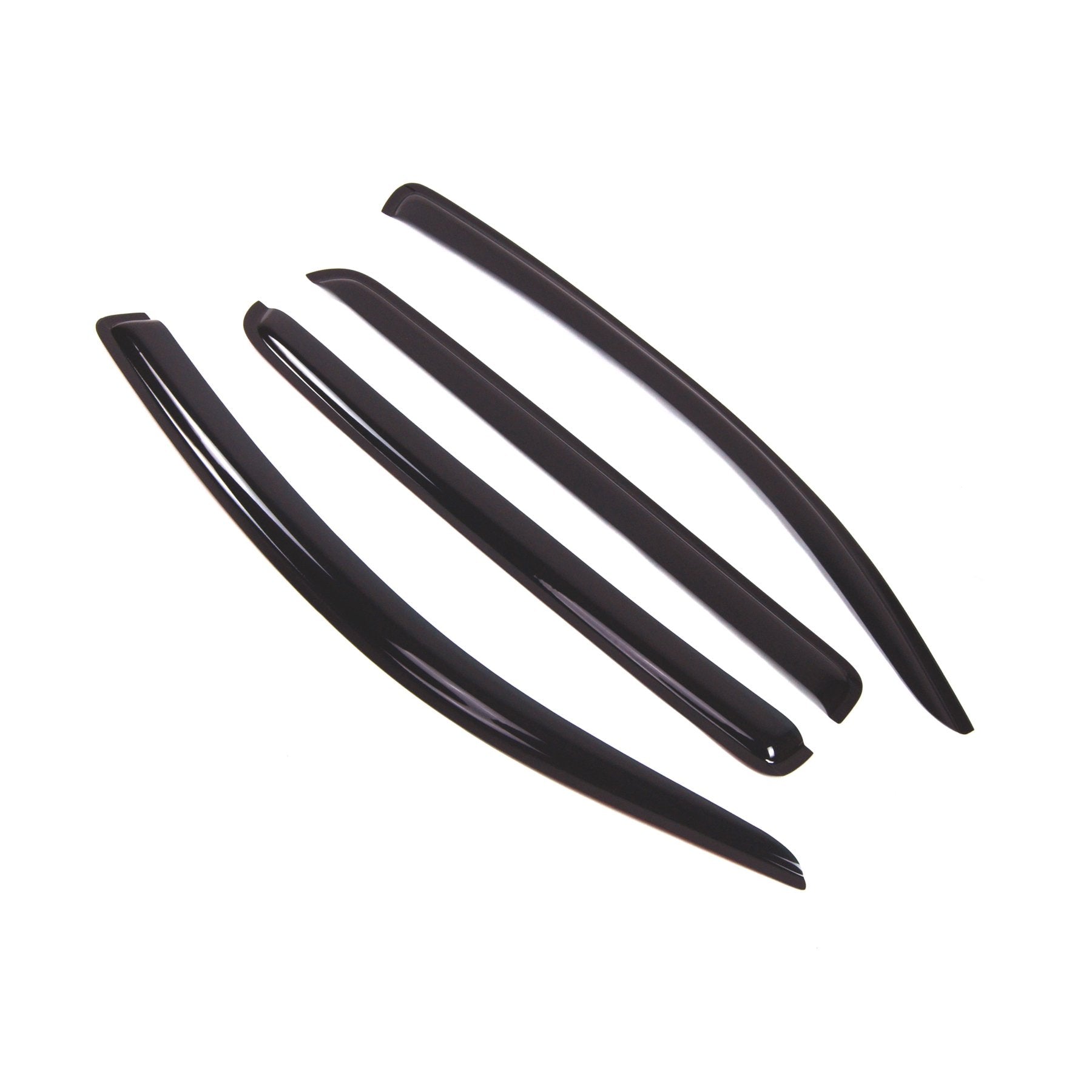 Tuningpros Outside Mount Window Vent Visors Rain Guards Compatible With Toyota Tundra Crewmax 2007-2016 | Side Window Wind Defle