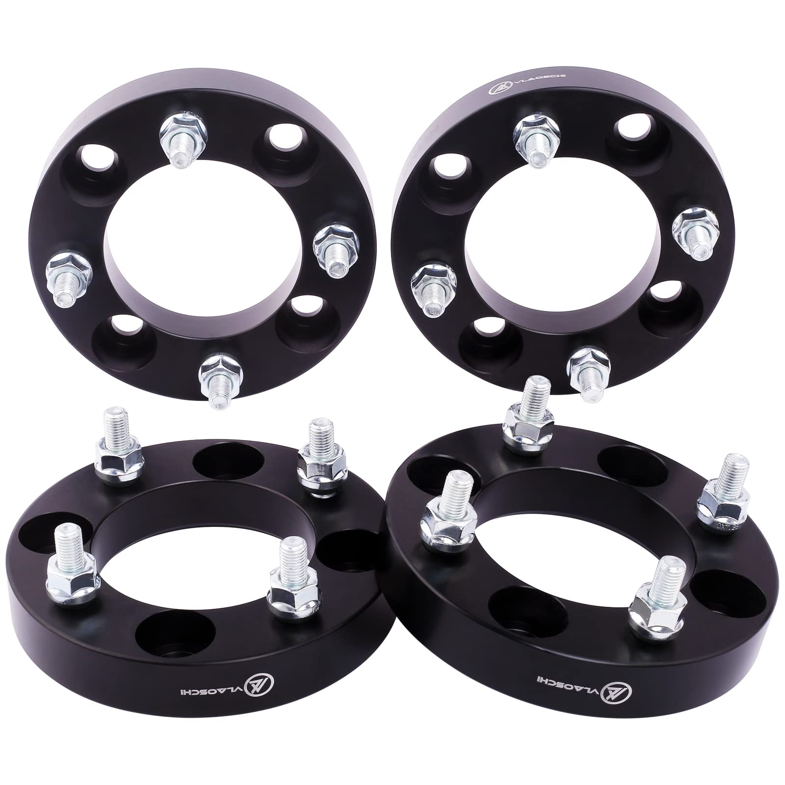 VLAOSCHI Black Forged 4x110 to 4x137 ATV Wheel Adapters 1 Inch with 10x1.25 Studs Compatible with Honda Suzuki-Yamaha-Kawasaki 4