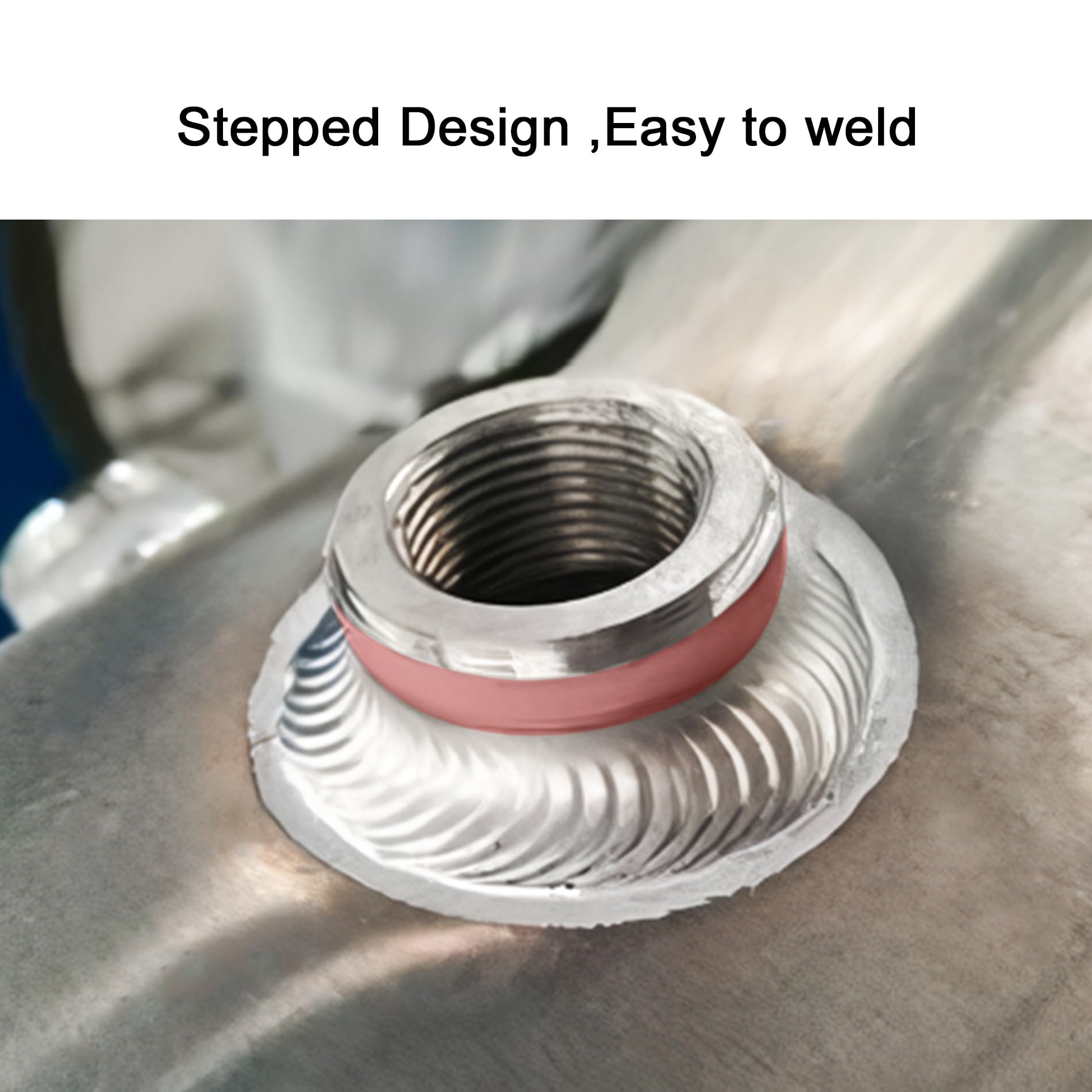 Evil Energy 3/4'' Npt Female Weld On Bung Fitting Aluminum 2Pcs