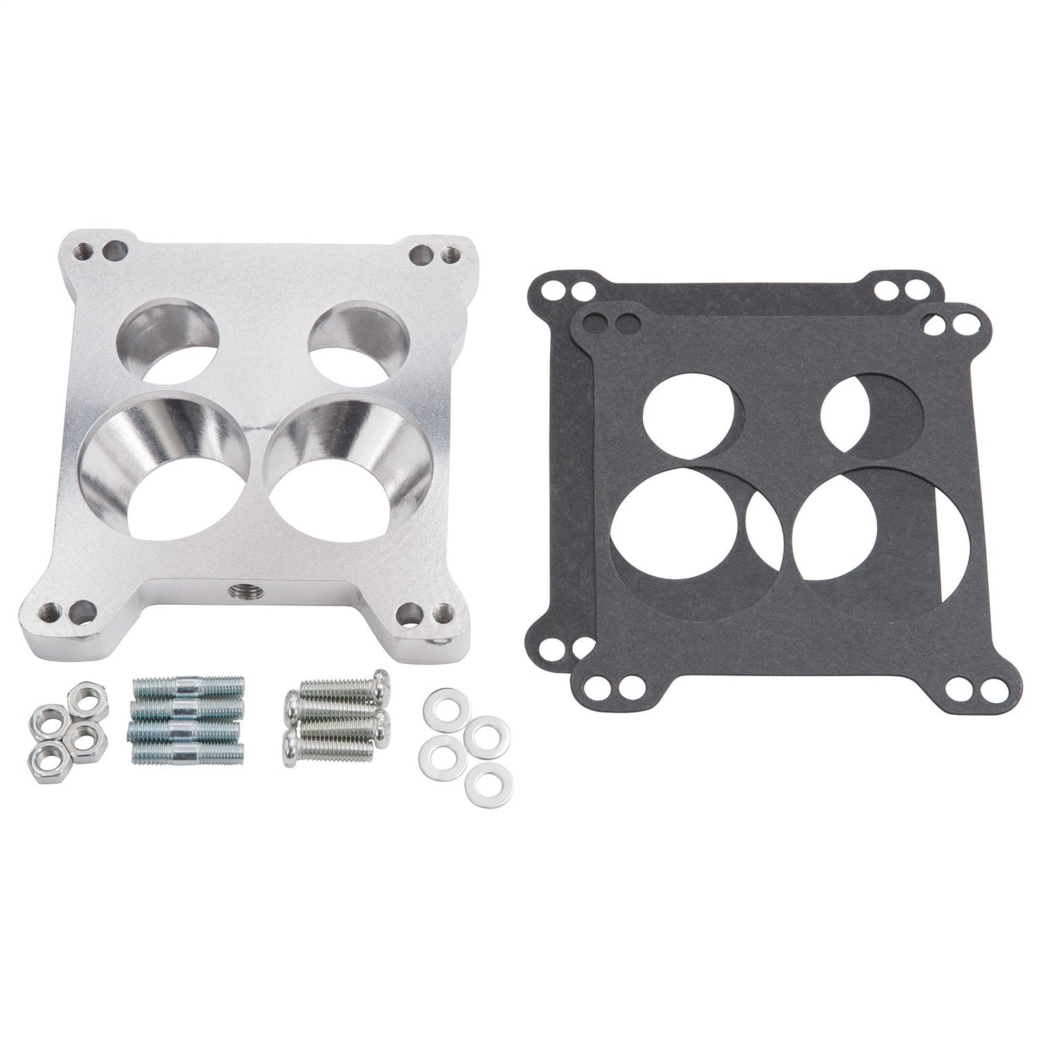 Edelbrock 2696 Four-Hole Square-Bore To Spread-Bore Carburetor Adapter, Multi, One Size