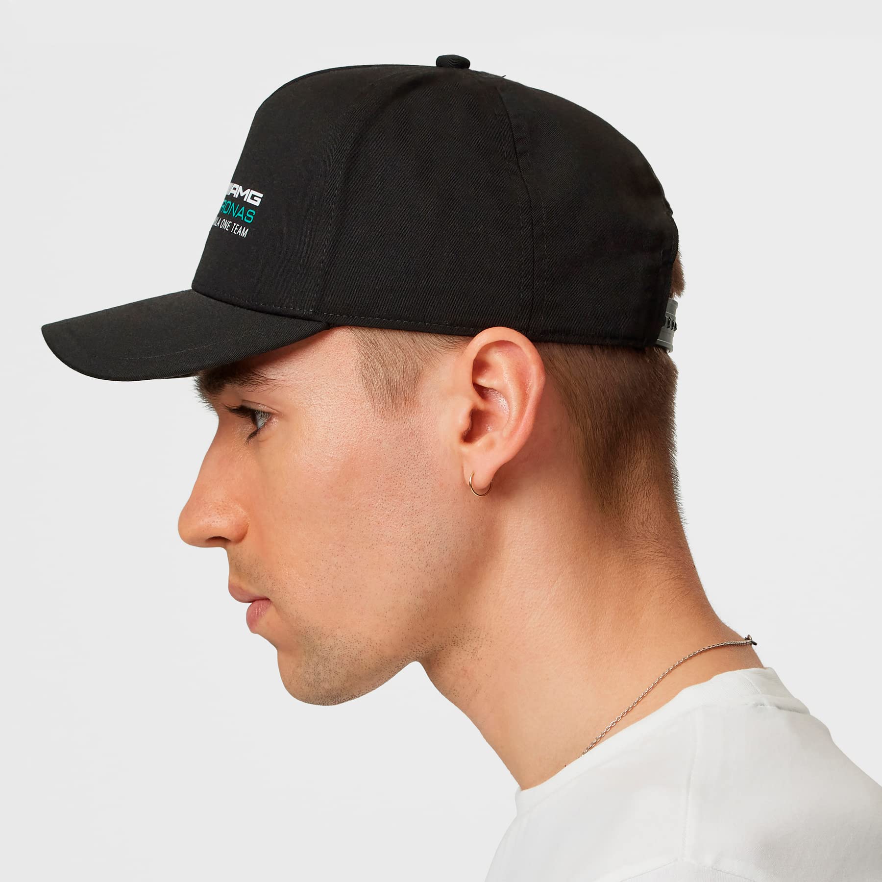 Mercedes AMG Petronas Racer Hat - Black - Unisex - One Size - Cotton Casquette de Course