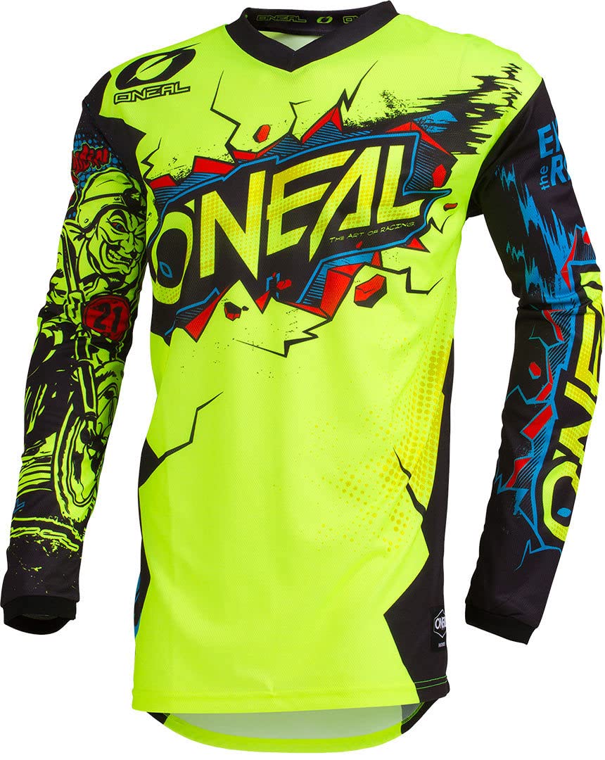 ONeal unisex child Neck Youth Element Jersey VILLAIN , Yellow, Small US