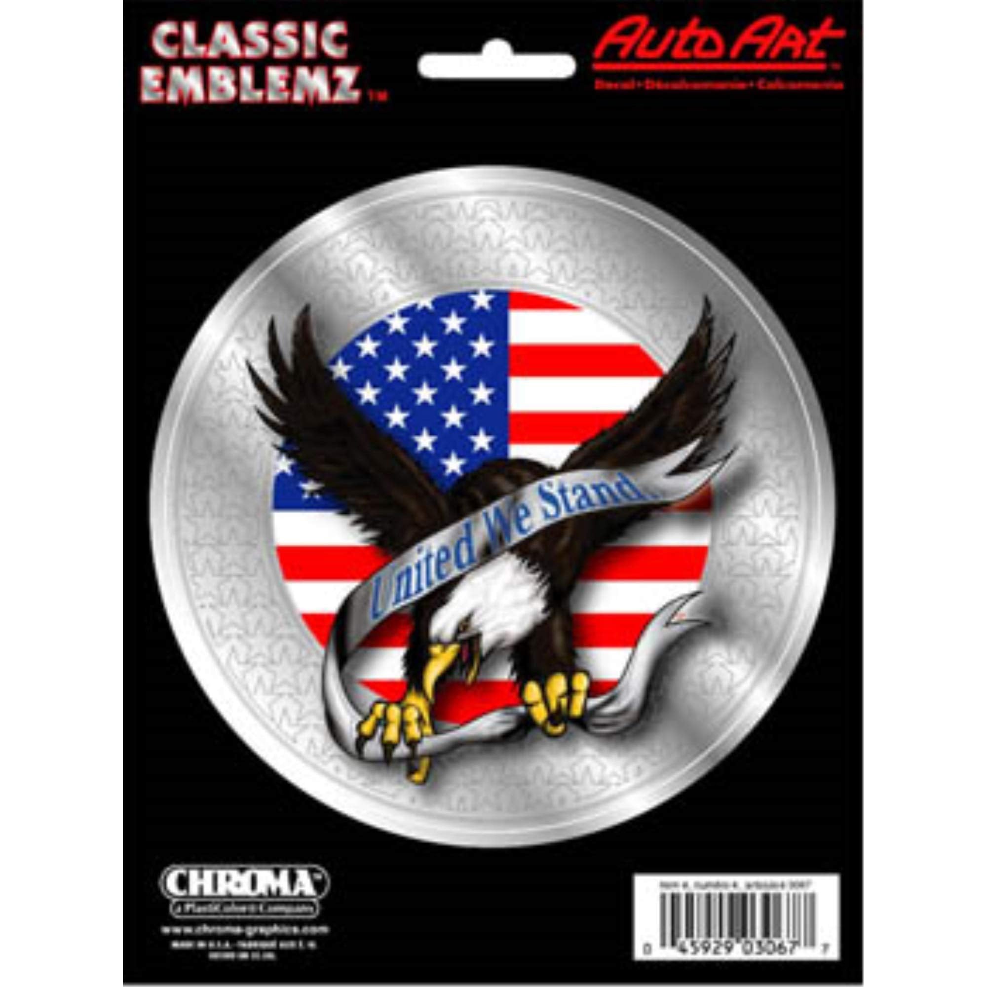 Chroma 003067 Classic Emblem 'United We Stand' Decal