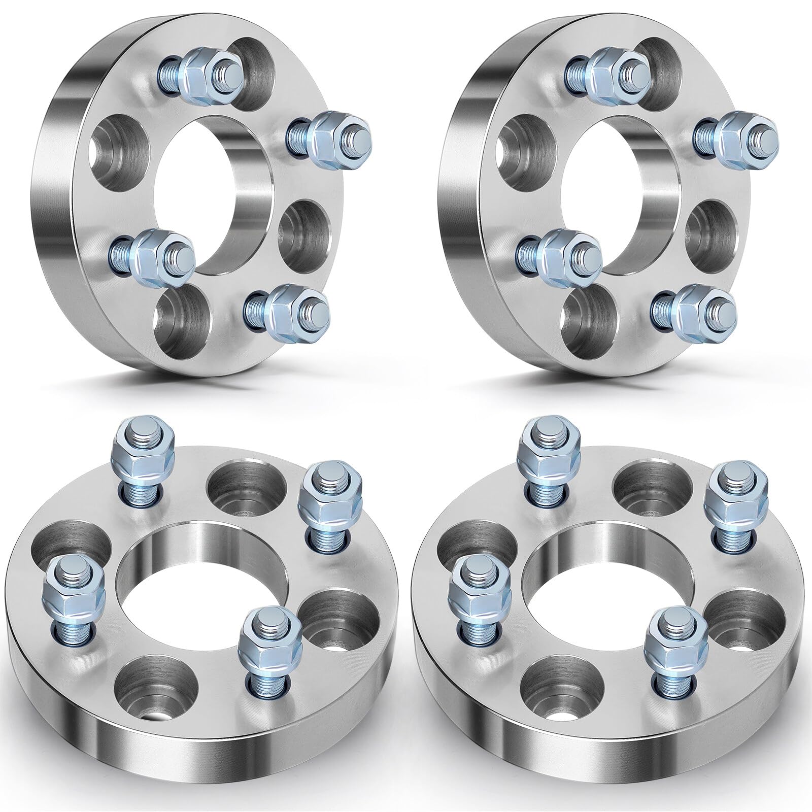 ECCPP 1 inch 4x100mm to 4x100mm Wheel Spacers 4 Lug with 12x1.5 Studs fit for 2005-2010 for Cobalt 2004-2011 for Aveo 2004-2020 