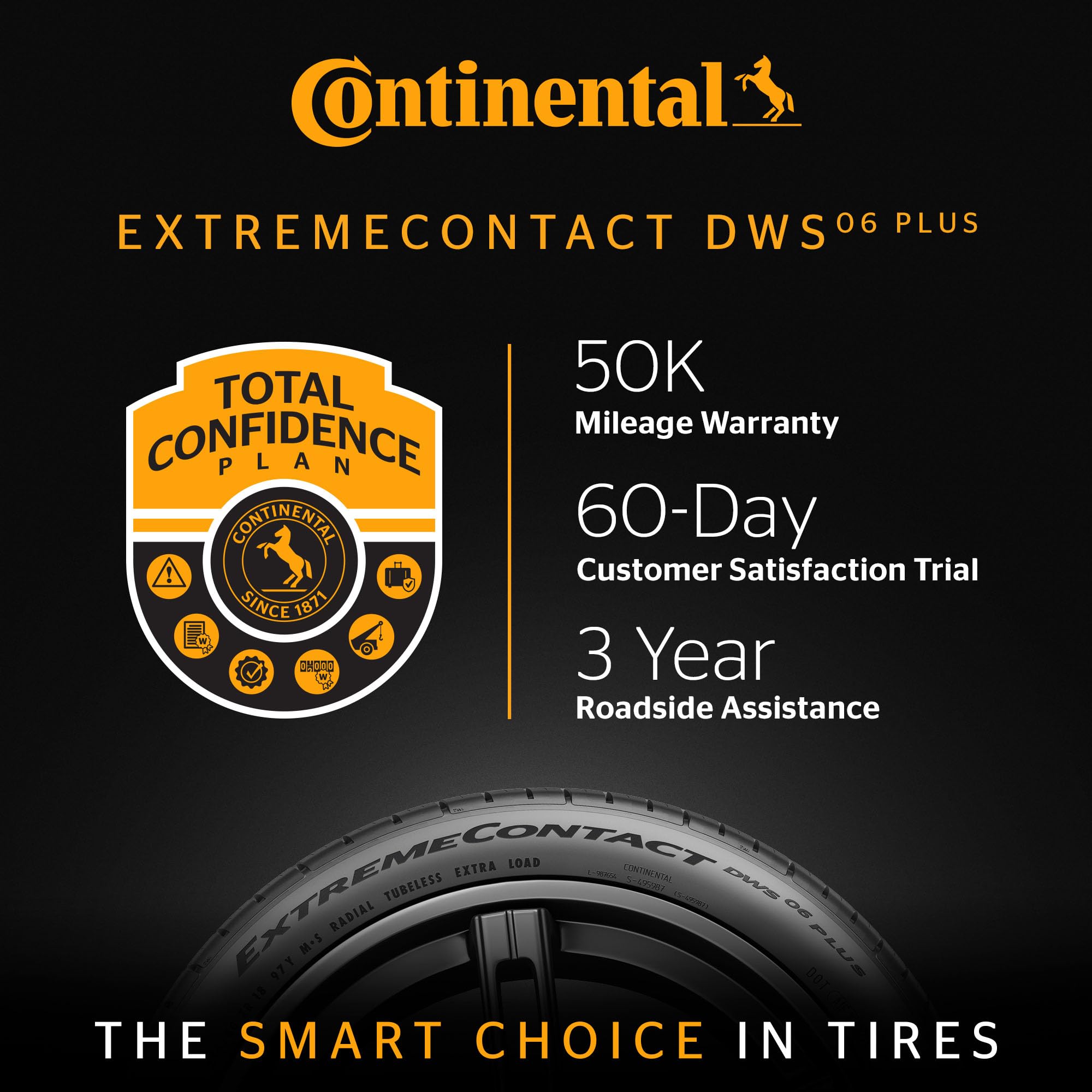 Continental Extremecontact Dws06 Plus Uhp All Season 255/40Zr19 100Y Xl Passenger Tire