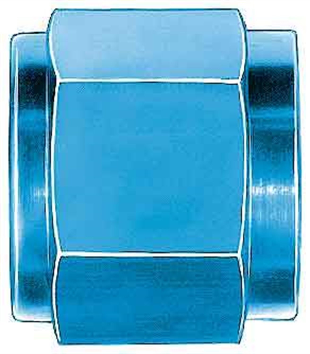 Aeroquip Fcm3554 Blue Anodized Aluminum -3An Tube Nuts - Pack Of 6