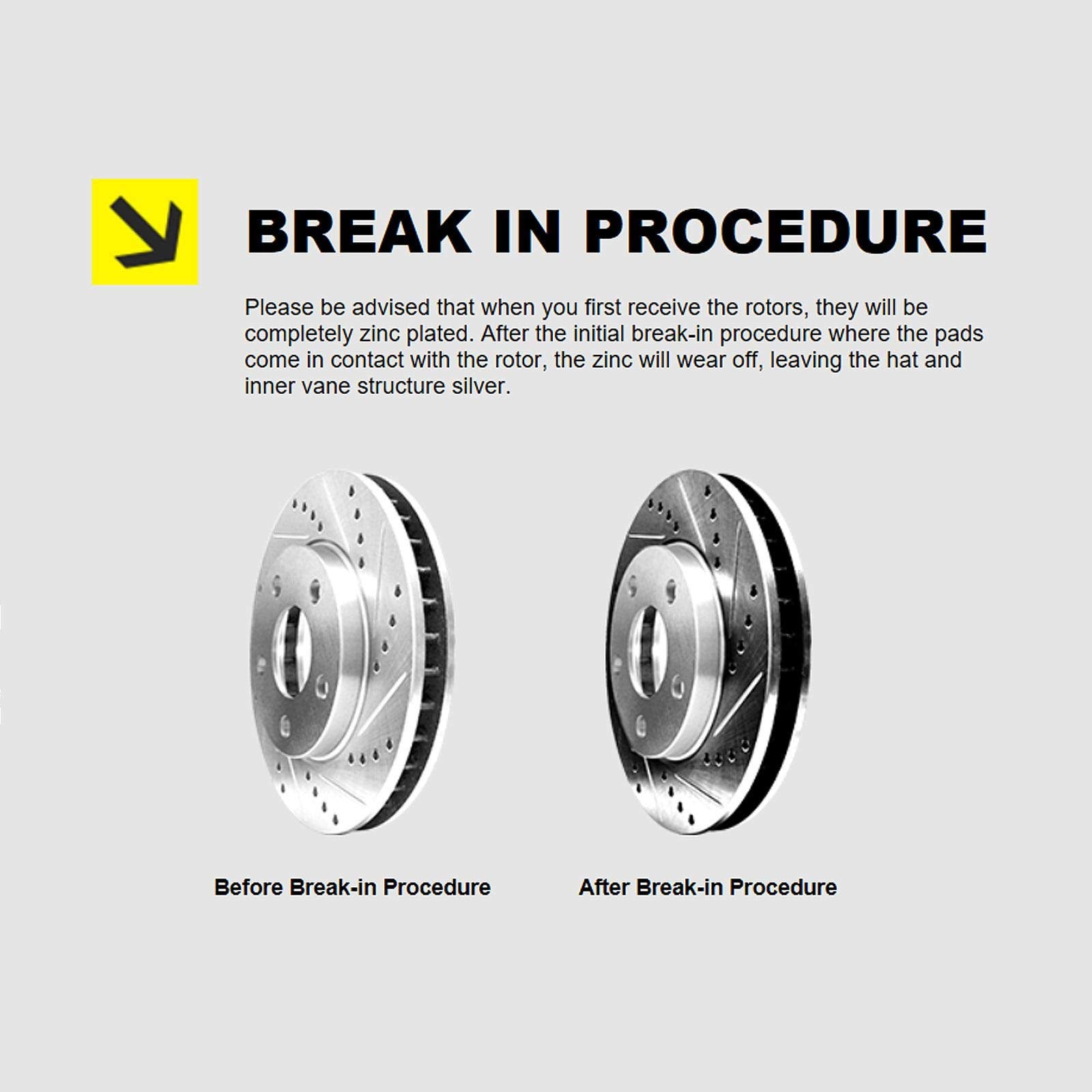 Hart Brakes Front Brakes And Rotors Kit |Front Brake Pads| Brake Rotors And Pads| Ceramic Brake Pads And Rotors - Phcf.51056.02