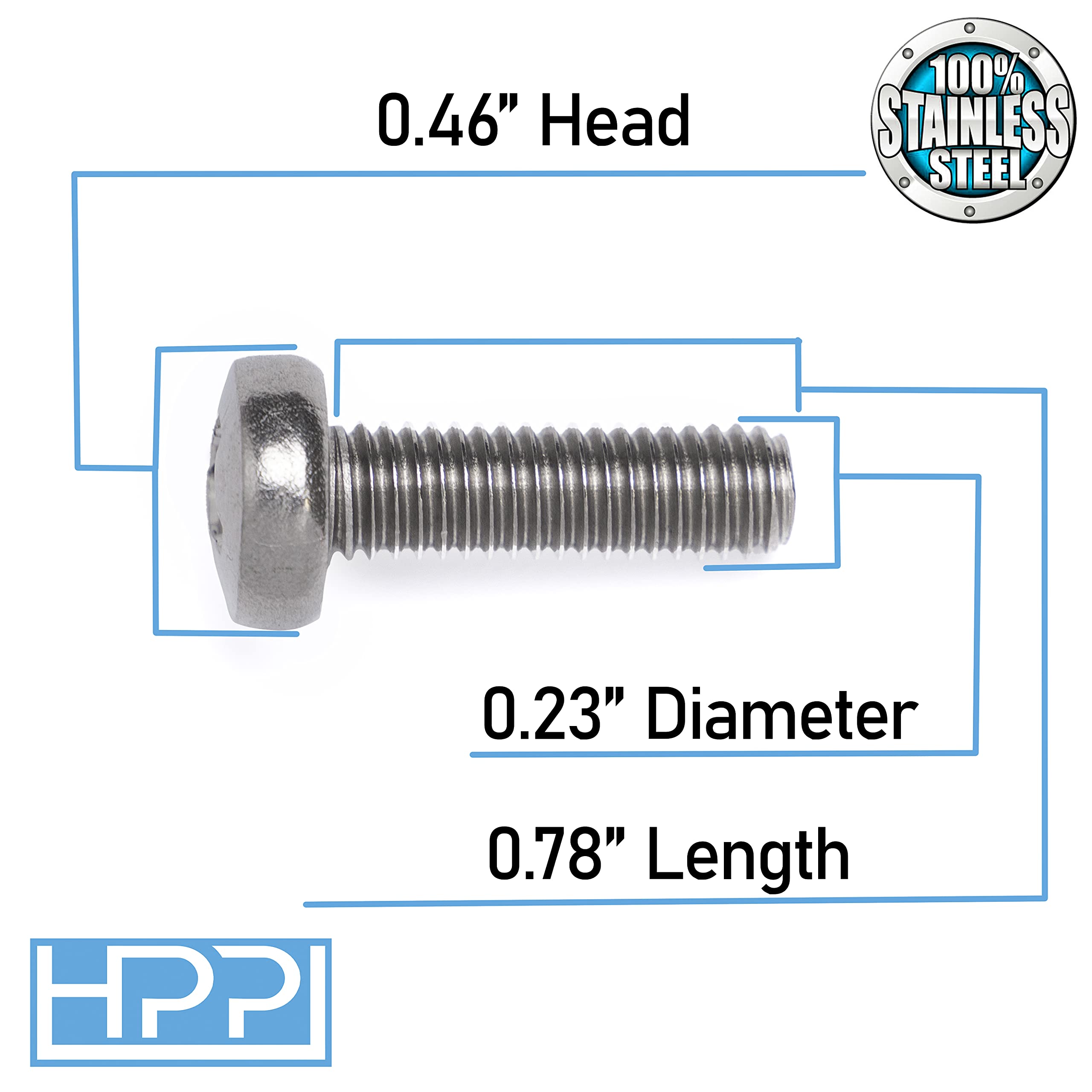 Hpp Stainless Steel License Plate Screws Compatible With Toyota Models
