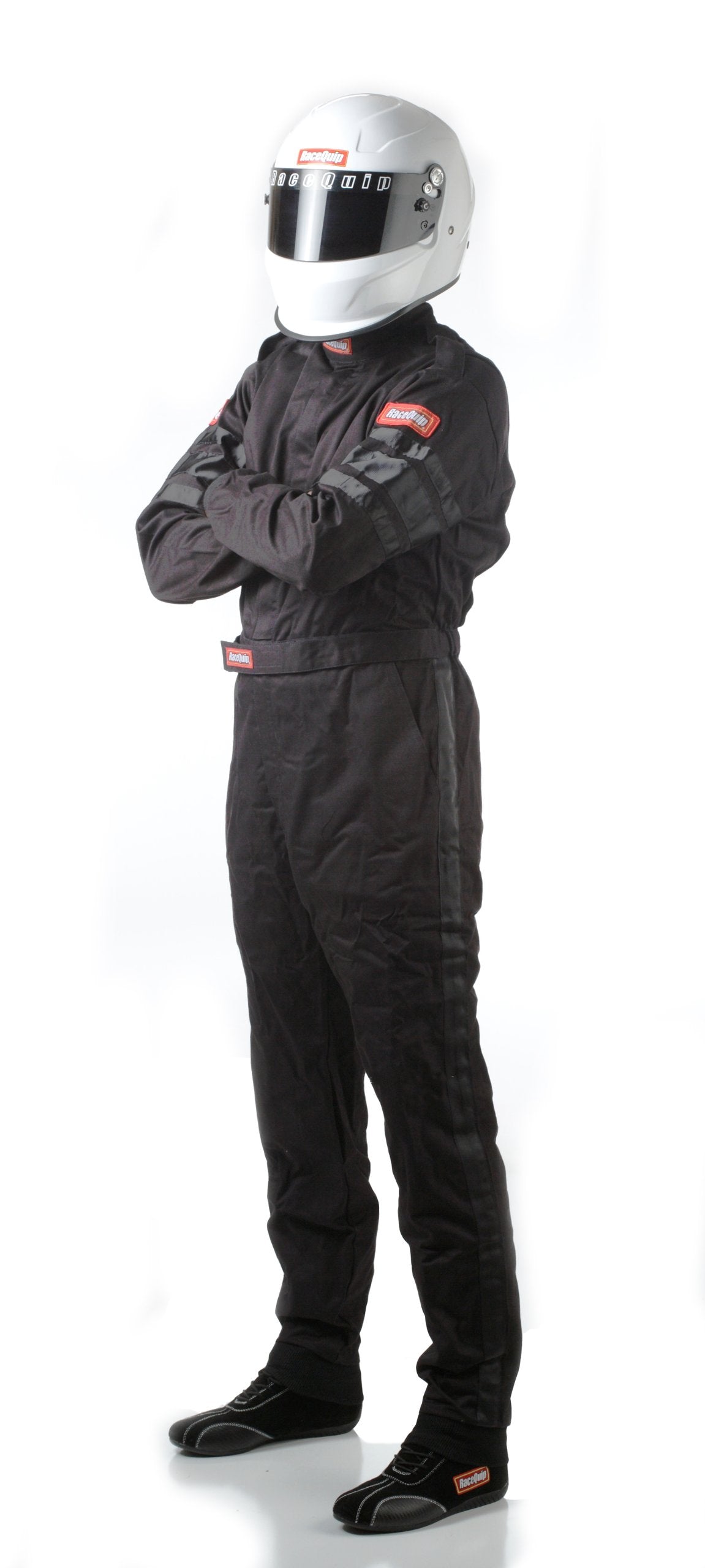 RaceQuip One Piece Racing Driver Fire Suit SFI 3.2A/1 Medium Black 110003