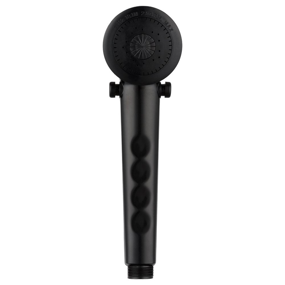 Dura Faucet Df-Sa135-Bk Economical Shower Head - Handheld Replacement Rv Shower Head Wand - Universal Water Saving Shower Head With Flow Control Trickle Switch (Black)