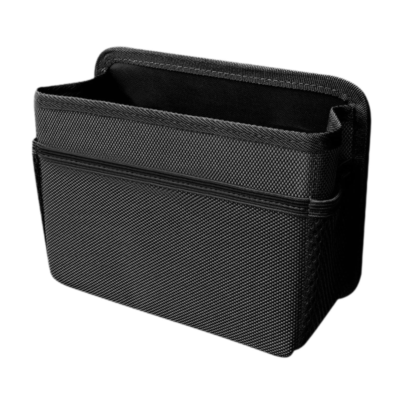 MERISHOPP Car Trash Can Dustbin Hanging Waterproof Practical Multifunctional Black