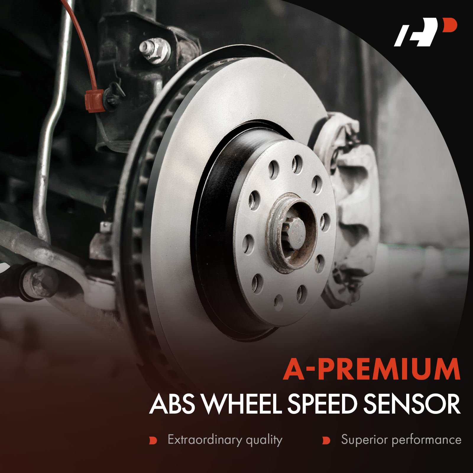 A-Premium Abs Wheel Speed Sensor Compatible With Mercedes-Benz Models - B200 2006 2007 2008 2009 2010 2011 - Rear Driver Or Pass