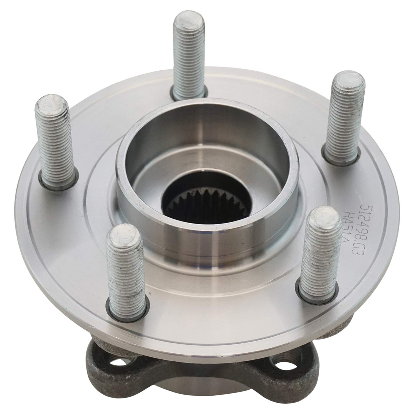 Trq Front Left Right Rear Wheel Hub Bearing Assembly Driver Passenger Side Compatible With 2013-2020 Ford Fusion 2019-2020 Polic