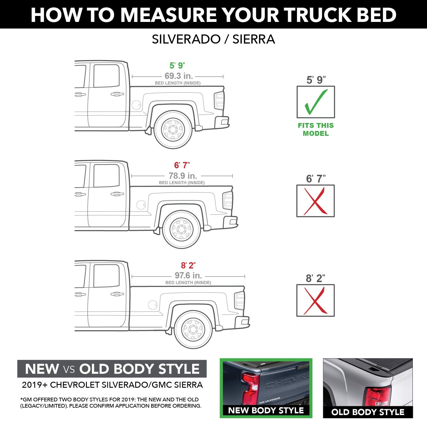 Realtruck Undercover Lux One-Piece Truck Bed Tonneau Cover | Uc1136L-41 | Fits 2014 - 2018, 2019 Limited Gmc Sierra 1500 41(Gba)