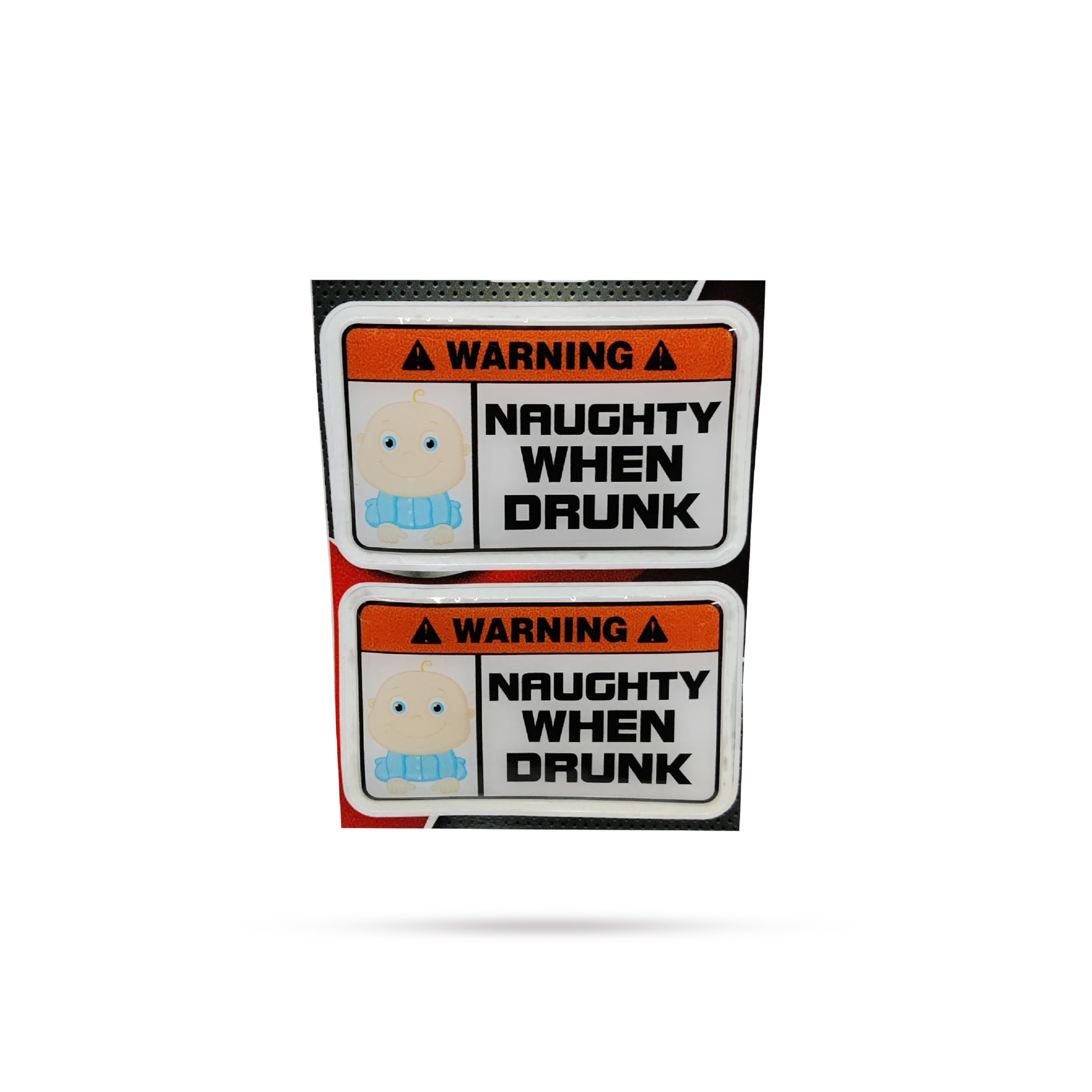 R.J.Von Naughty When Drunk Warning Sticker For All Bike Rider Decoration Accessories All Latest Prayer Flags Interior