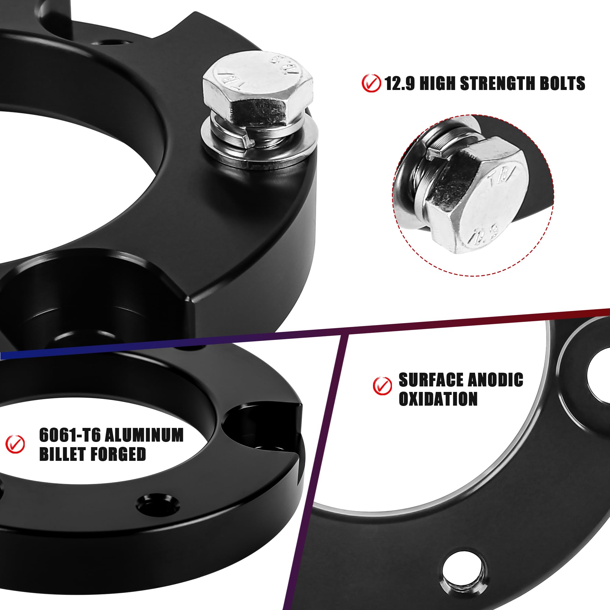Flycle 2'' Front Leveling Lift Kit For 2024 Tacoma,2 Inch Lift & Level Strut Spacers Enhance Off - Road Stance