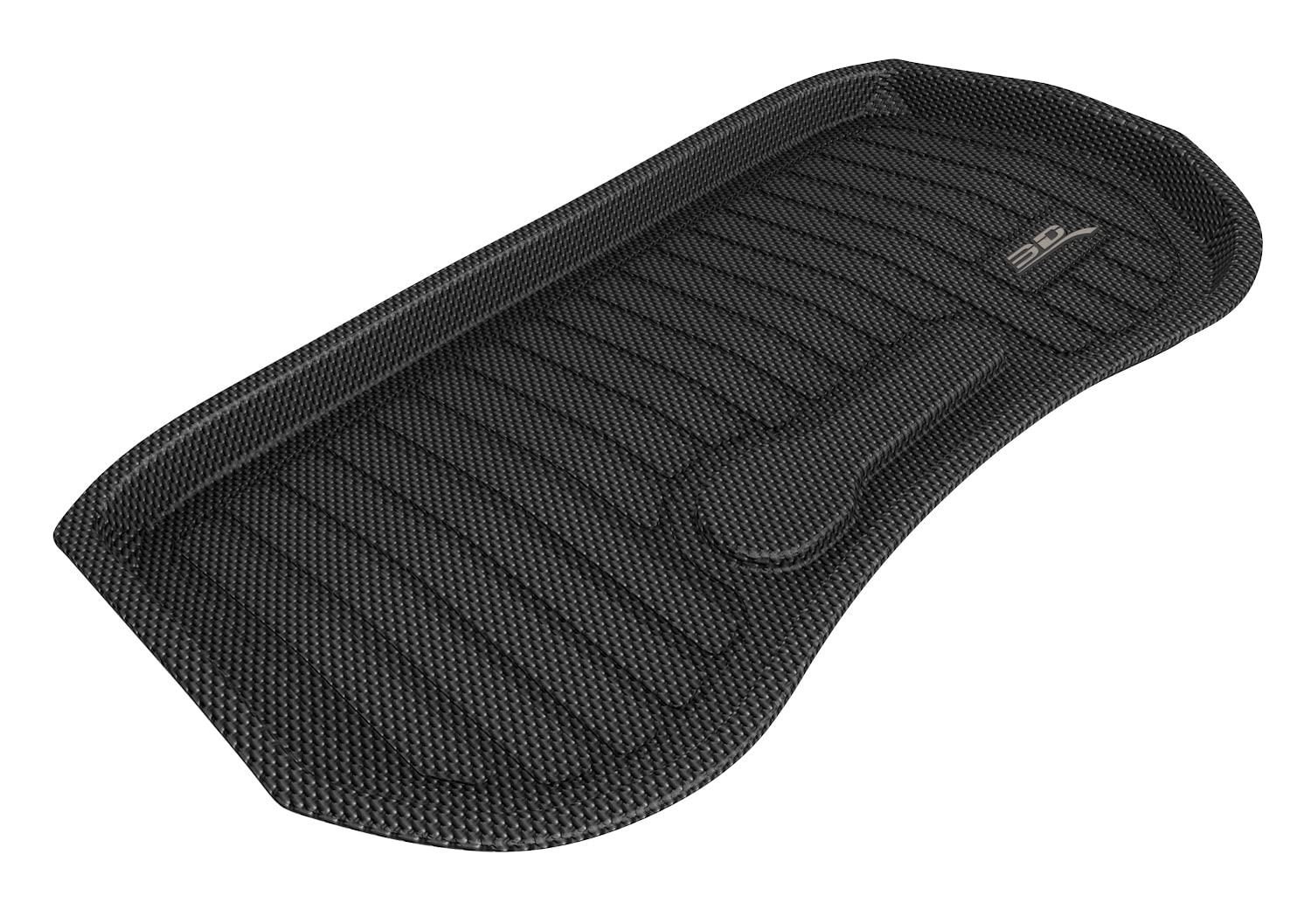 3D Maxpider Custom Fit Kagu Cargo Liner (Black) Compatible With Tesla Model 3 2020-2023 W/ Beaded Basin - Front Cargo Liner