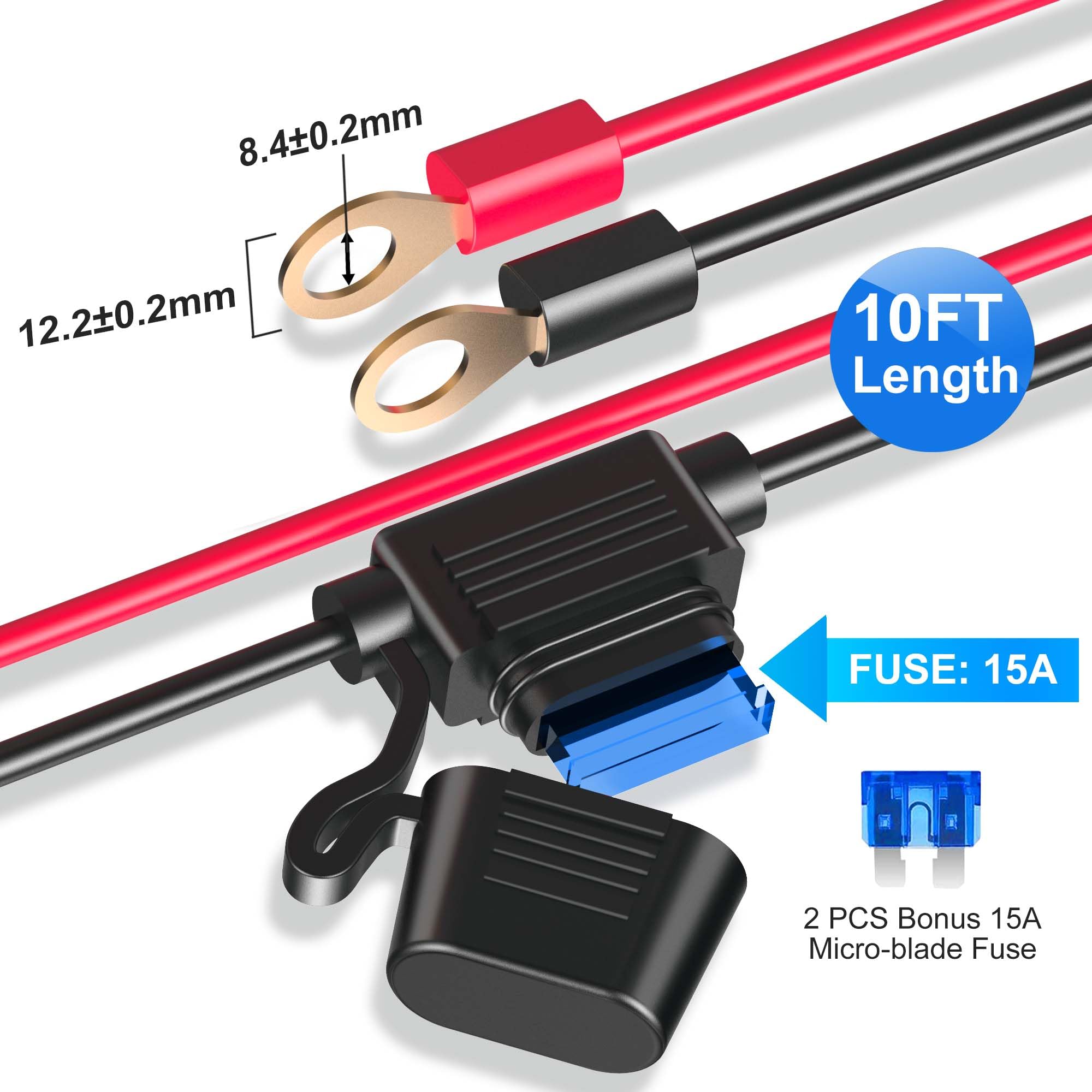 Eugizmo 12V Cigarette Lighter Socket Splitter, 200W, 3 Ports, USB Charger, Black, Model EP68AD