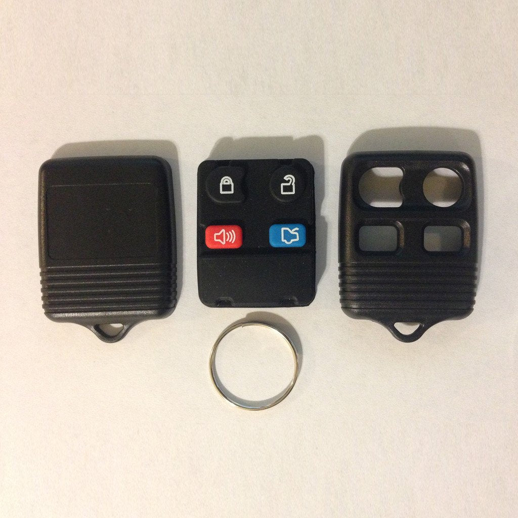 Ri-Key Security - New Replacement Alarm Remote Shell Pad Button For Ford Focus 2000-2009 Keyless Key 4 Button Fob Case.