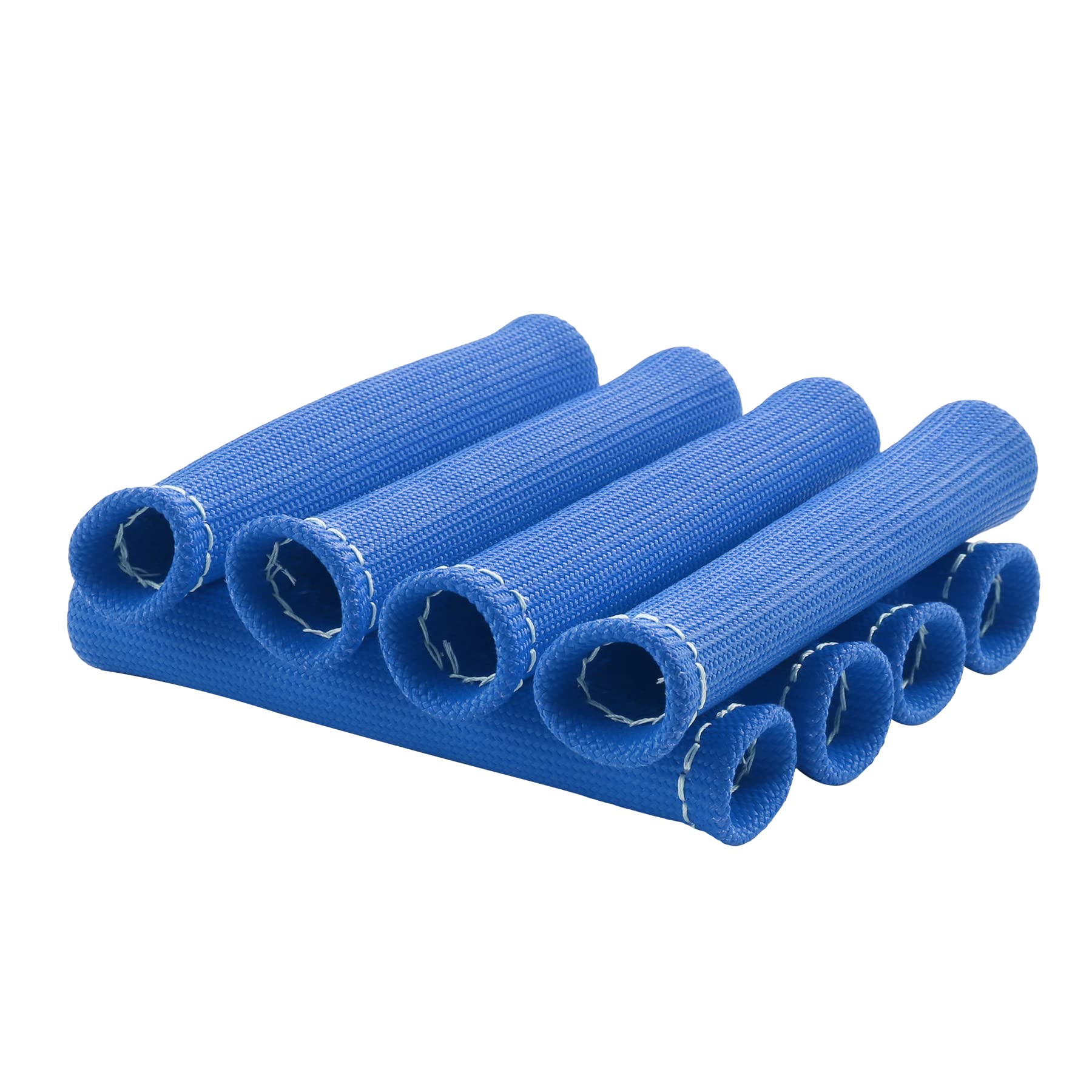 1200 Spark Plug Wire Boots Heat Shield Protector Sleeve Cover Replacement For Sbc Bbc 350 454 6 Inch 8Pcs Blue