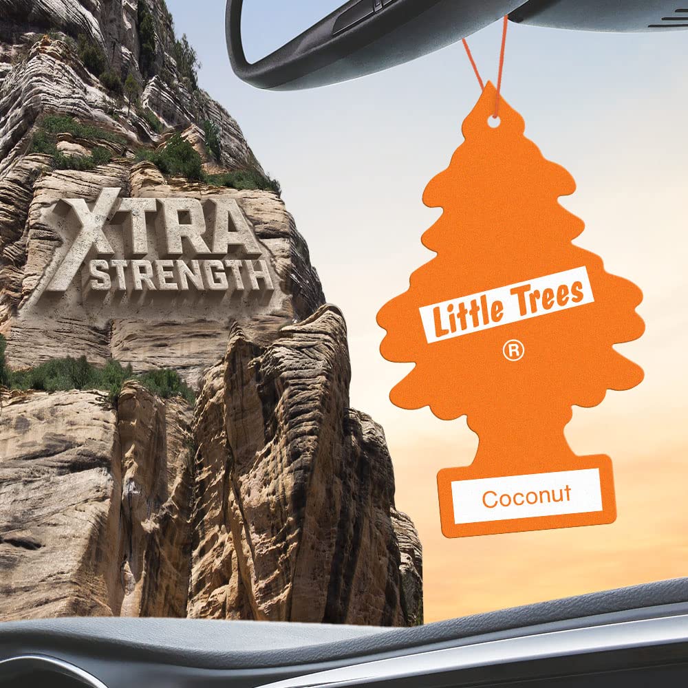 LITTLE TREES Air Fresheners Car Air Freshener. Xtra Strength Provides Long-Lasting Scent for Auto or Home. Extra Boost of Fragra
