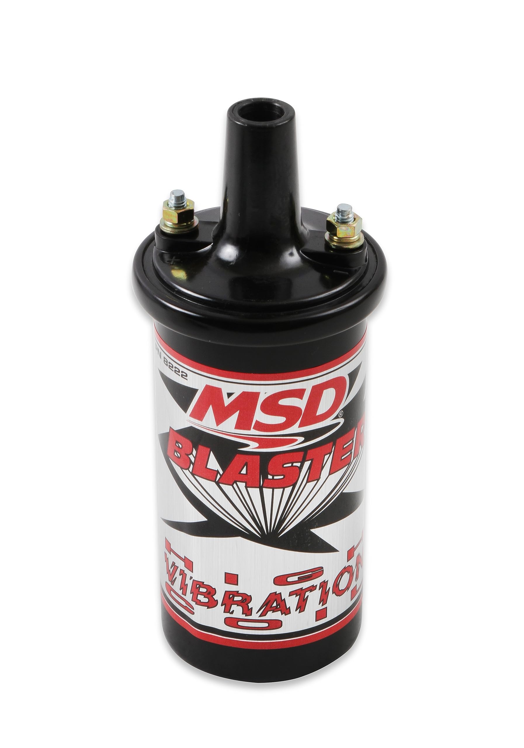 Msd 8222 Ignition Coil Blaster Series, Canister Style, High Vibration, Black, Individual
