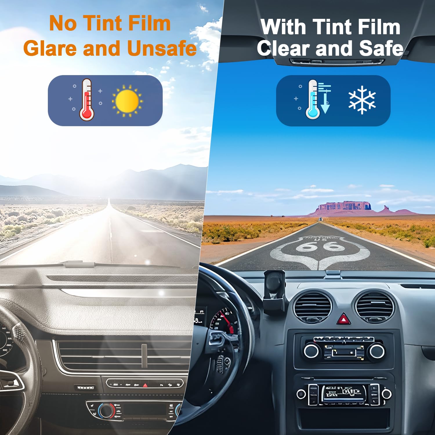 Window Tint Film for Cars Privacy Protection Automotive Film 5% VLT Nano Ceramic Car Winodw Tint Front Windshield Heat Glare UV