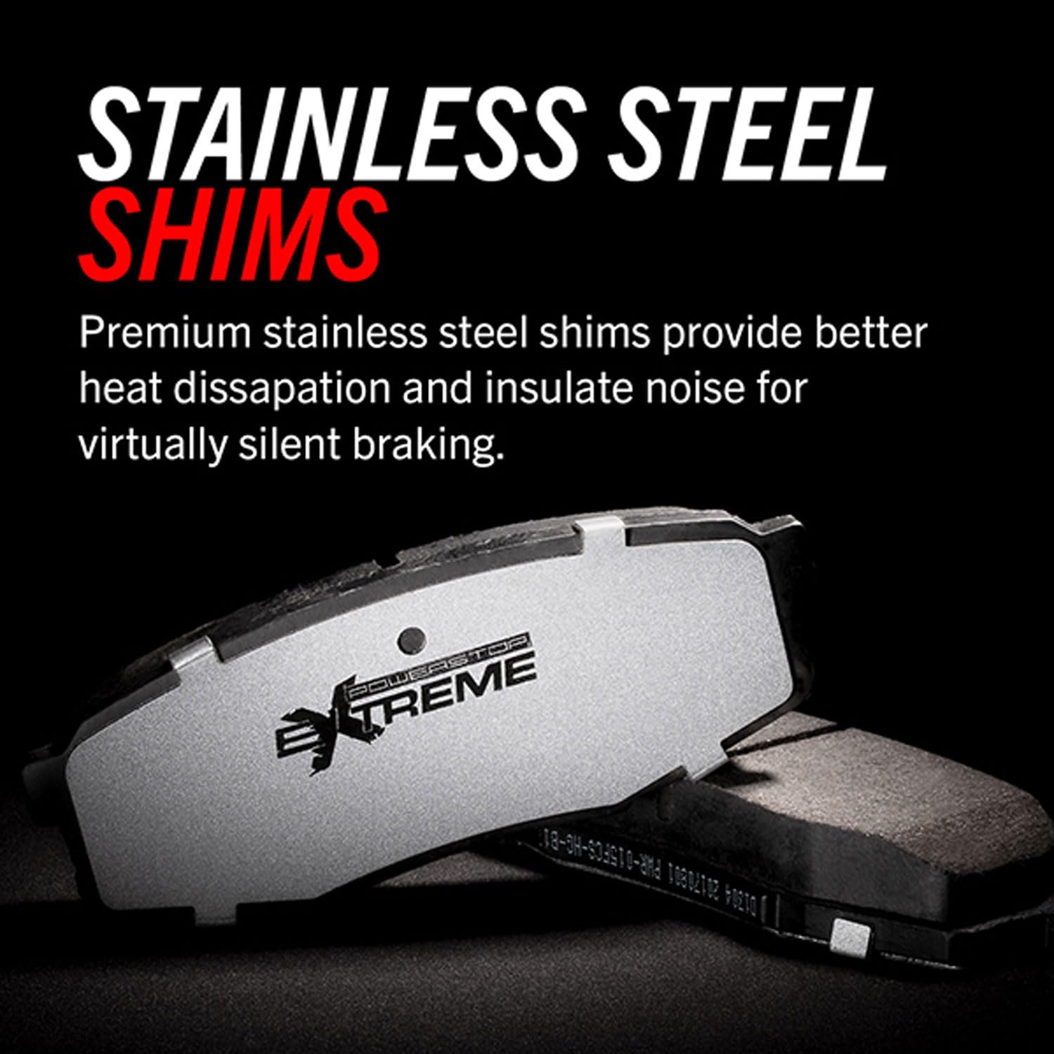 Power Stop Z36-1806 Rear Z36 Truck & Tow Carbon Fiber-Ceramic Brake Pads with Hardware For Chevrolet Colorado 2015-2020, GMC Can
