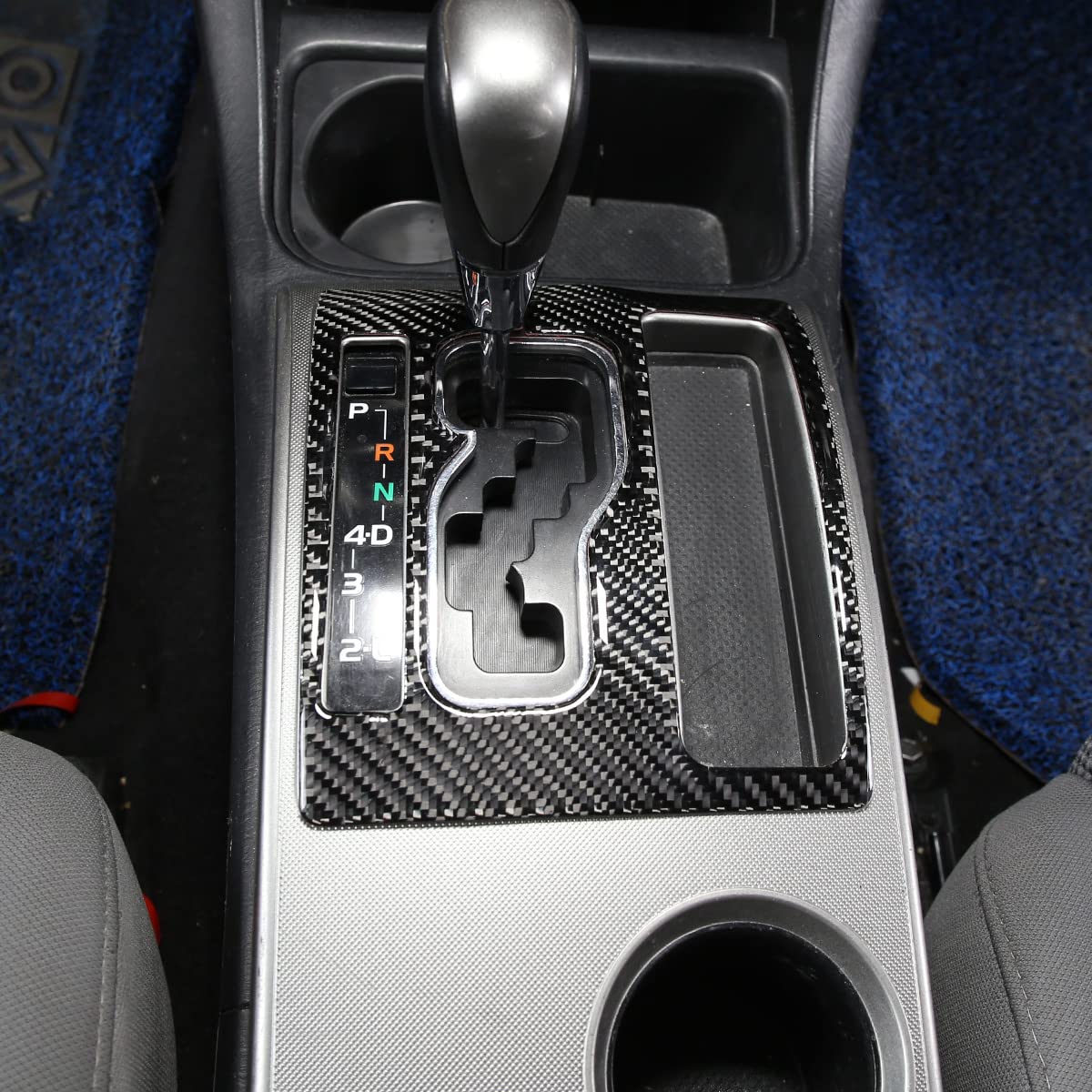 Taruisixt For Toyota Tacoma 2011-2015 Real Carbon Fiber Car Center Control Gear Shift Base Decorative Panel Cover Protection Car Interior Accessories