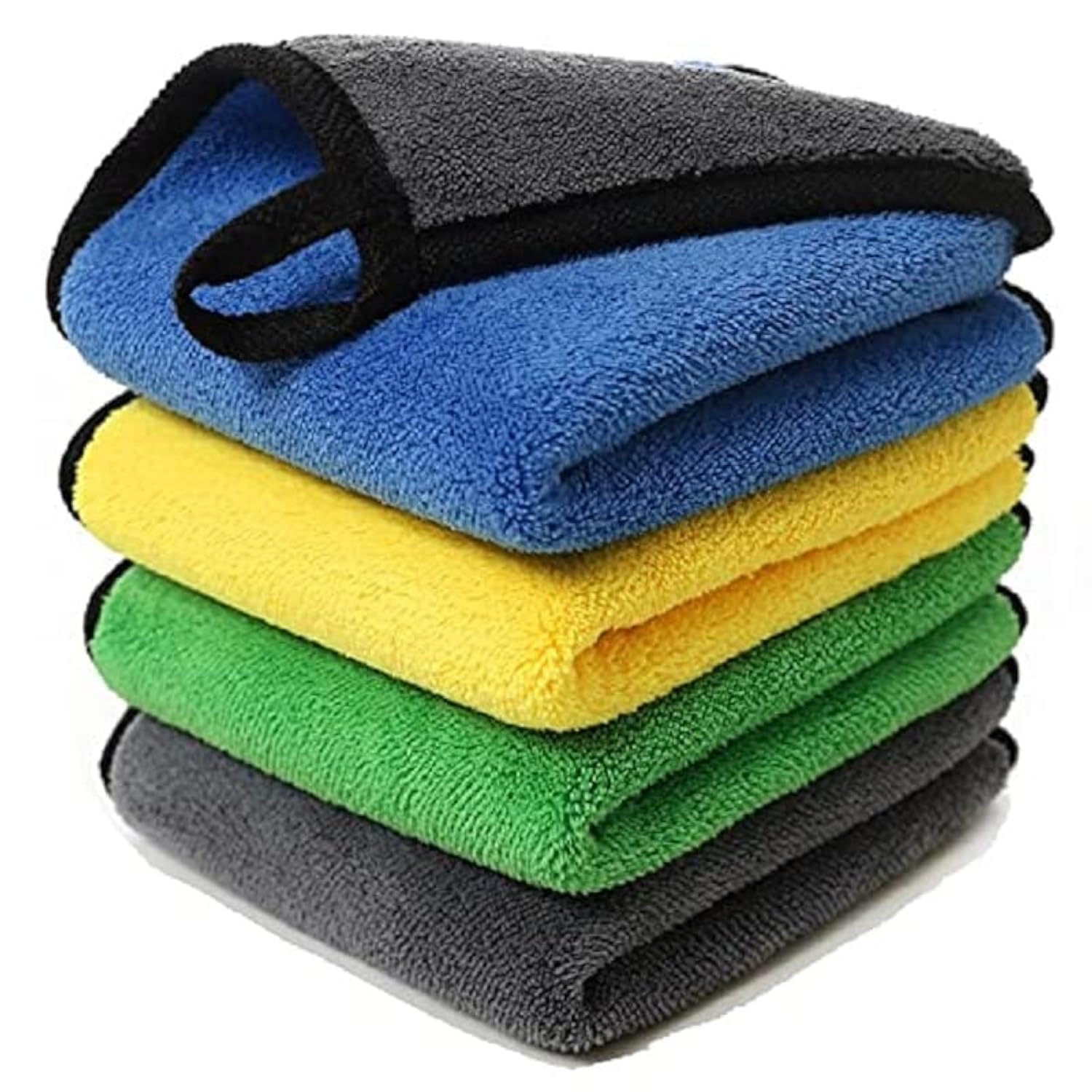 AASHIYANA SAJONA Microfiber Car Cleaning Cloth  Extra Soft 600 GSM (30x40 cm) Microfiber Cloth for Car and Bike  Suede Edging 