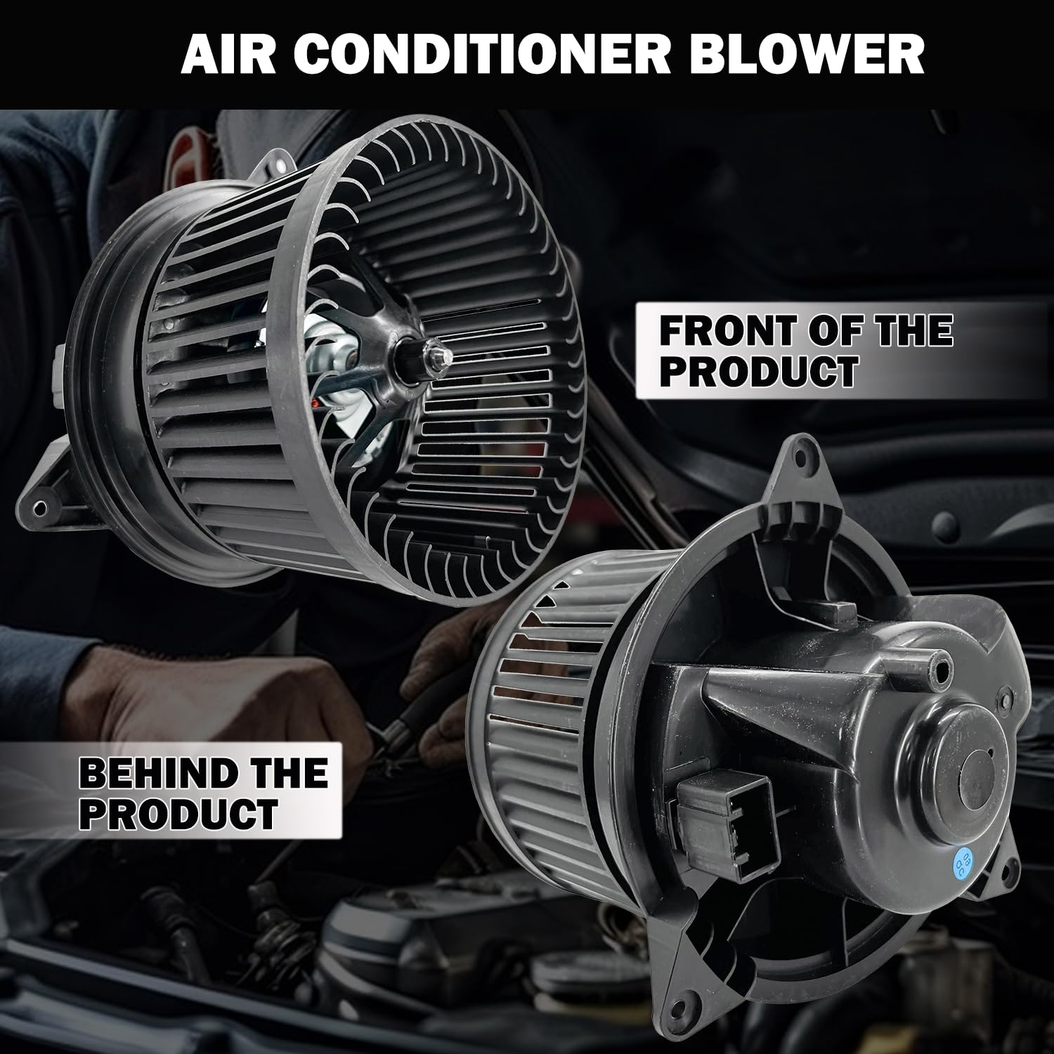 Aspligo 700105 Ac Heater Blower Motor Fan Assembly Fit For Ford Focus 2000-2007, For Ford Transit Connect 2010-2013 Ys4Z19805Ab