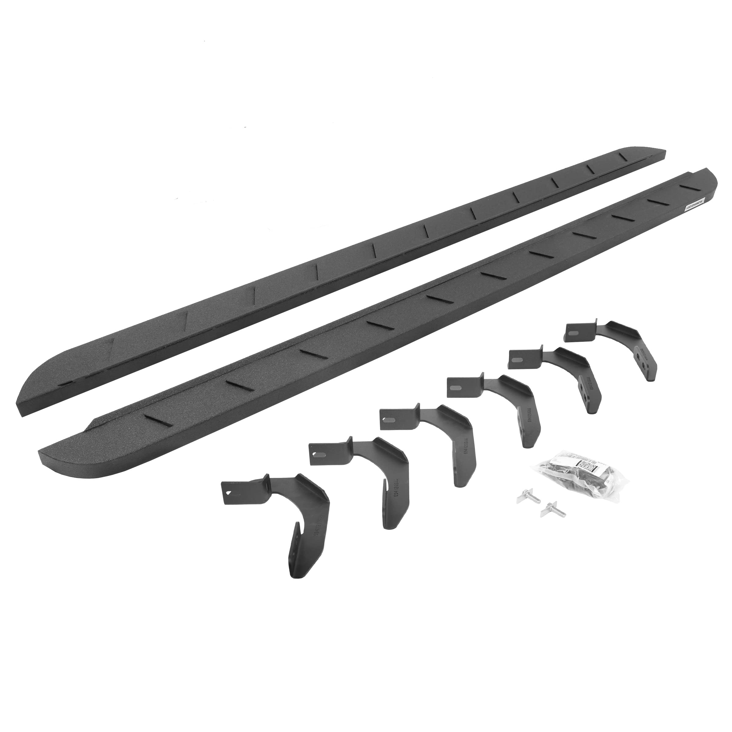 Go Rhino 63415087St Rb10 Slim Line Running Boards With Mounting Brackets Kit For 04-14 F-150 (Crew Cab Pickup)