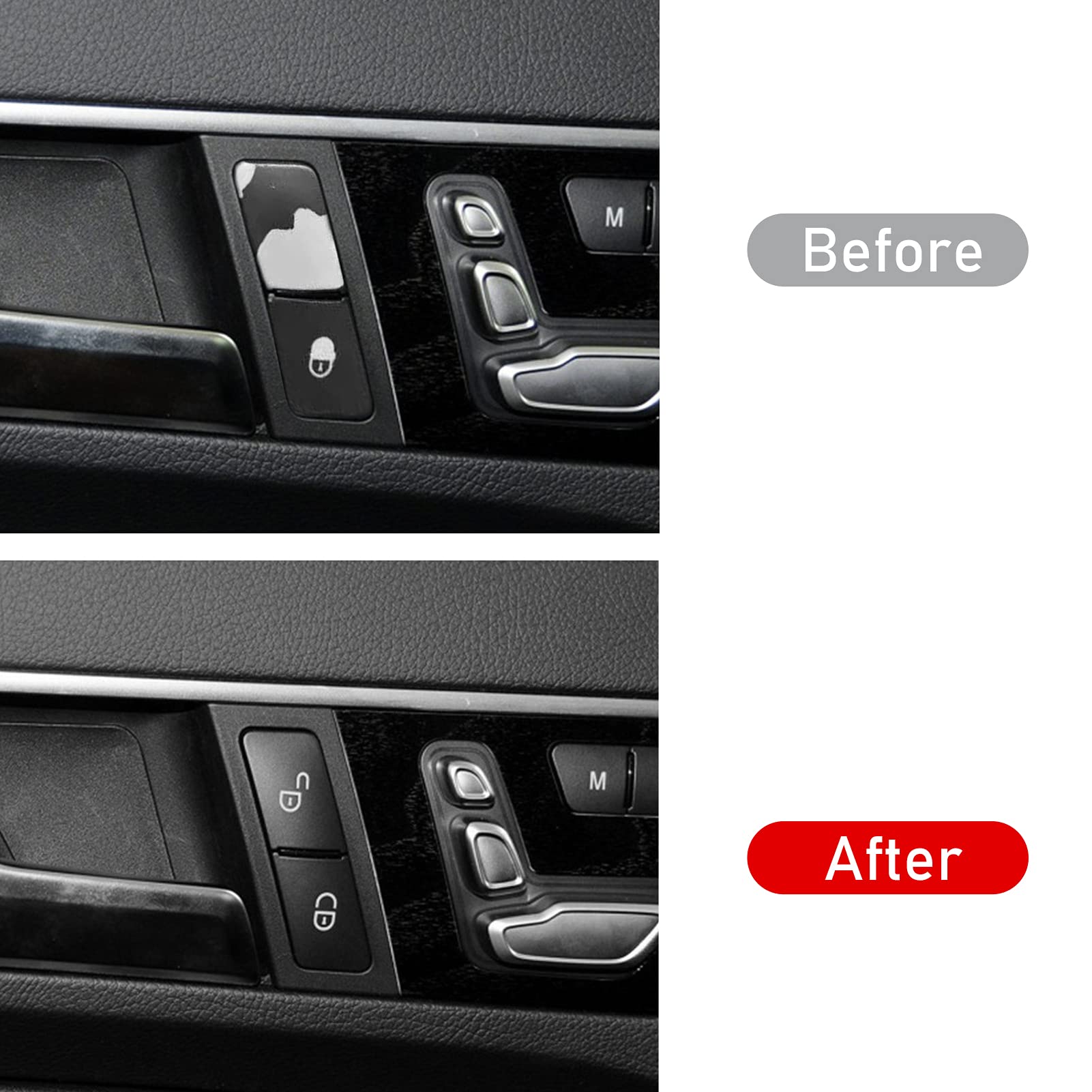 Jaronx Compatible With Mercedes Benz Door Lock Button Door Lock Switch, Door Buttons Lock Unlock Button For B-Class W246,C-Class