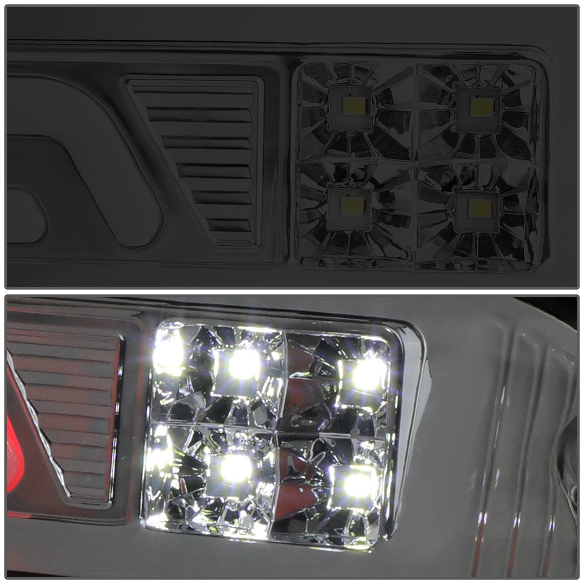 Dna Motoring 3Bl-Drm02-3D-Led-Sm Smoked Lens 3D Led Third Tail Brake Light [Compatible With 02-08 Dodge Ram 1500/03-09 Ram 2500