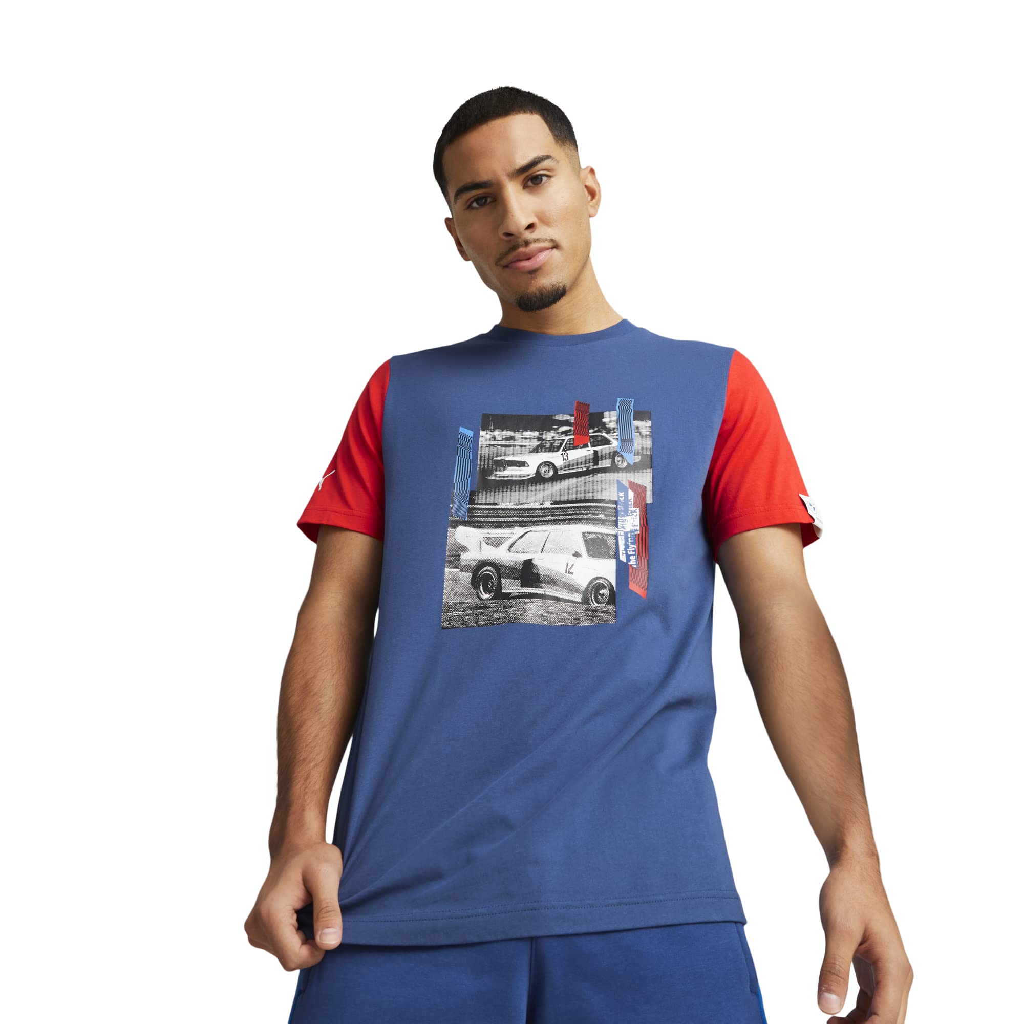 PUMA Men's Standard BMW M Motorsport Graphic Tee, Pro Blue-M Color 23, Medium