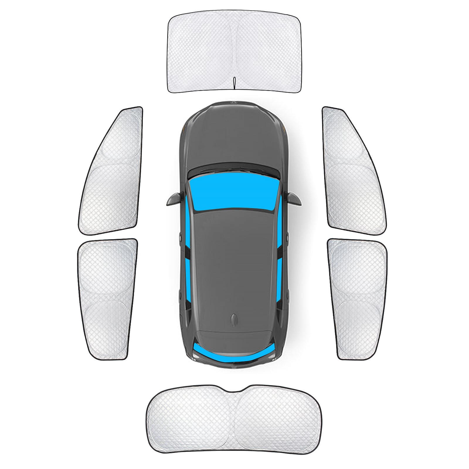 Kmf Windshield Sun Shade Replacement For Honda Hr-V Accessories 2016-2022, Side Window Sun Shade Cover Sun Visor Shield Cover, R