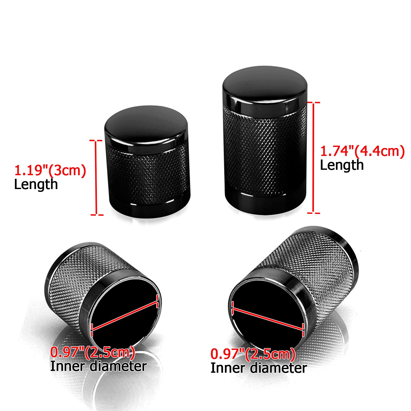 Mofun Rack Docking Point Hardware Kit 4 Point Covers Docking Magnet Caps Steel Compatible with Harley Touring Street Road Electr