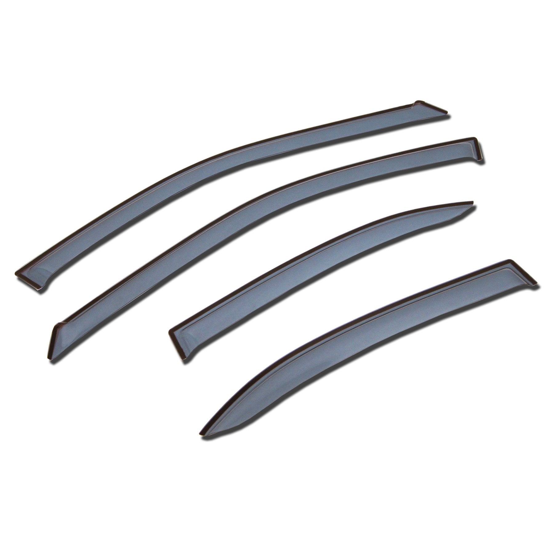Tuningpros Outside Mount Window Vent Visors Rain Guards Compatible With Ford Fusion 2013-2016 | Side Window Wind Deflectors Rain