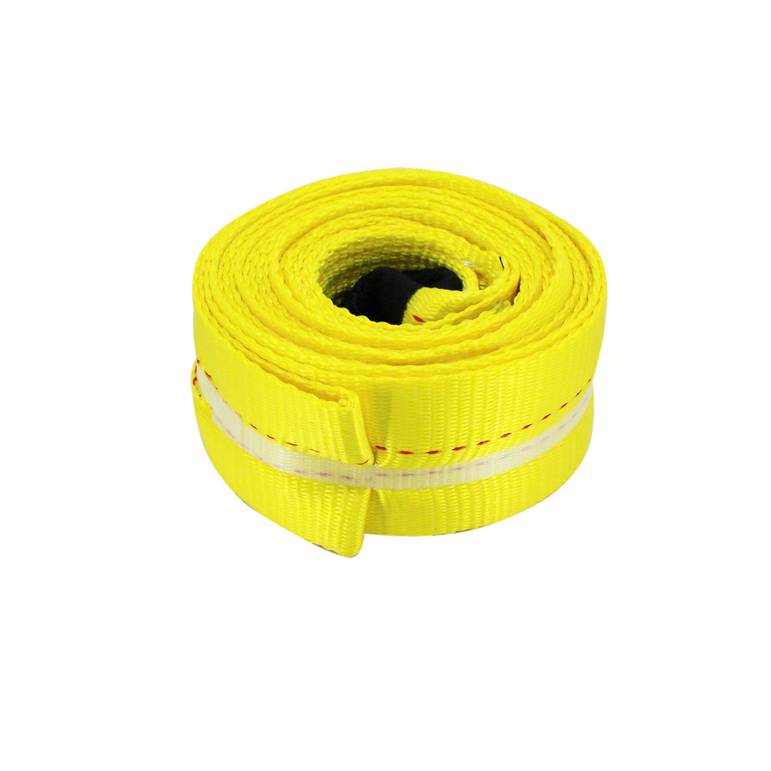 HFS(R) Yellow Tree Saver, Winch Strap, Tow Strap 30,000 Pound Capacity (3X20FT)