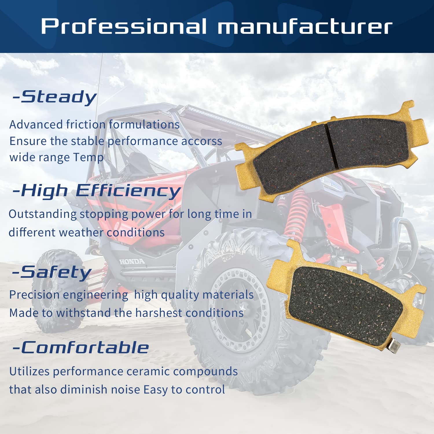 For 2016-2021 Honda Pioneer 1000/2016-2021 Honda Pioneer 1000-5/2019-2021 Honda Talon 1000R And 1000X - Replaces 06451-Hl4-A01 F