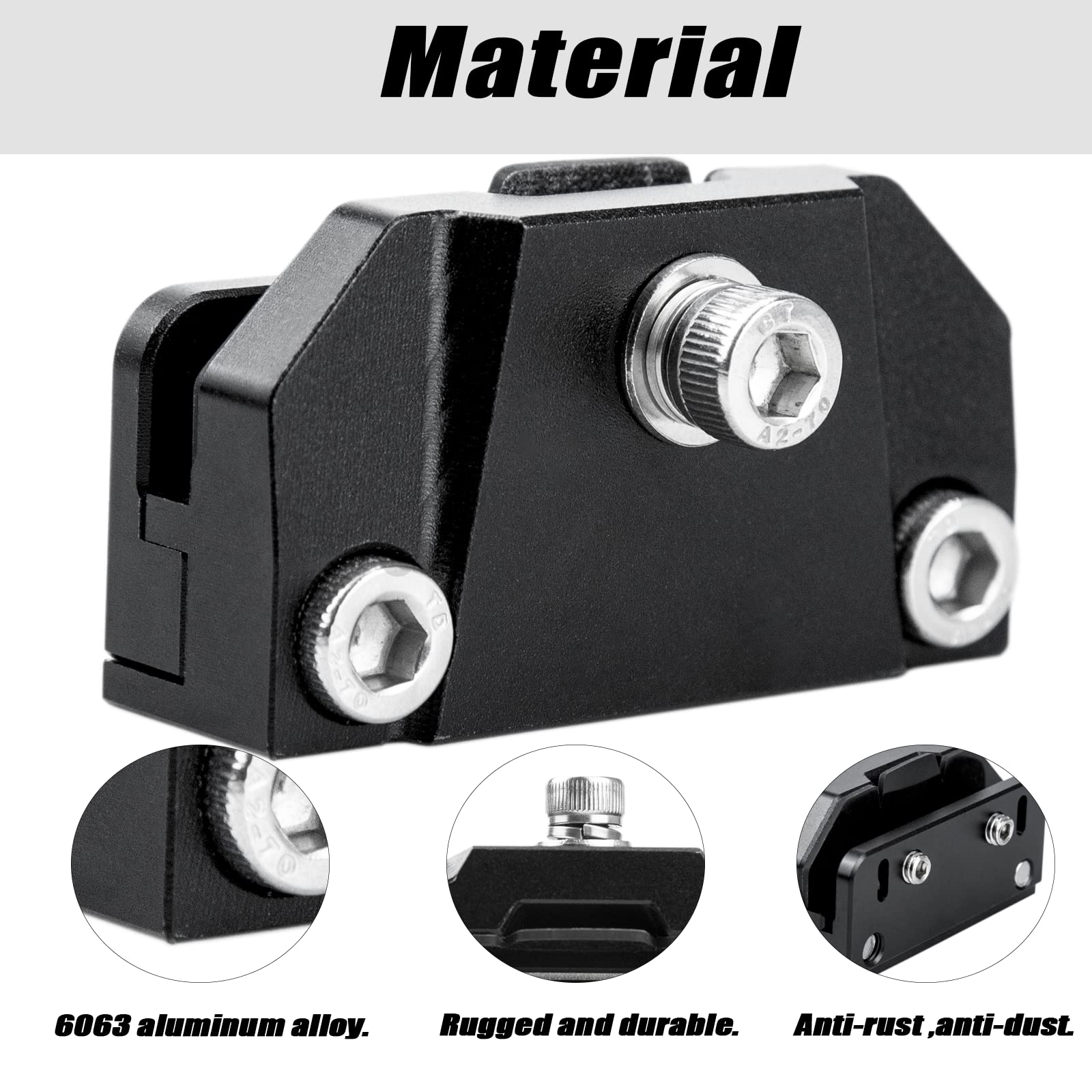 Universal Hood Light Mounting Bracket - Ditch Light Brackets 2PCS for Led Light Bar Work Light Pods Mounting Bracket Kit Aluminu