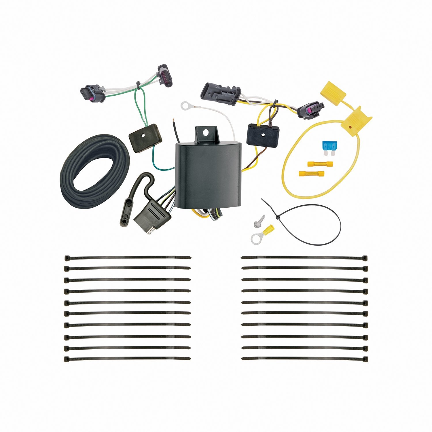Tekonsha T-One T-Connector Harness, 4-Way Flat, Compatible With Select Jeep Compass
