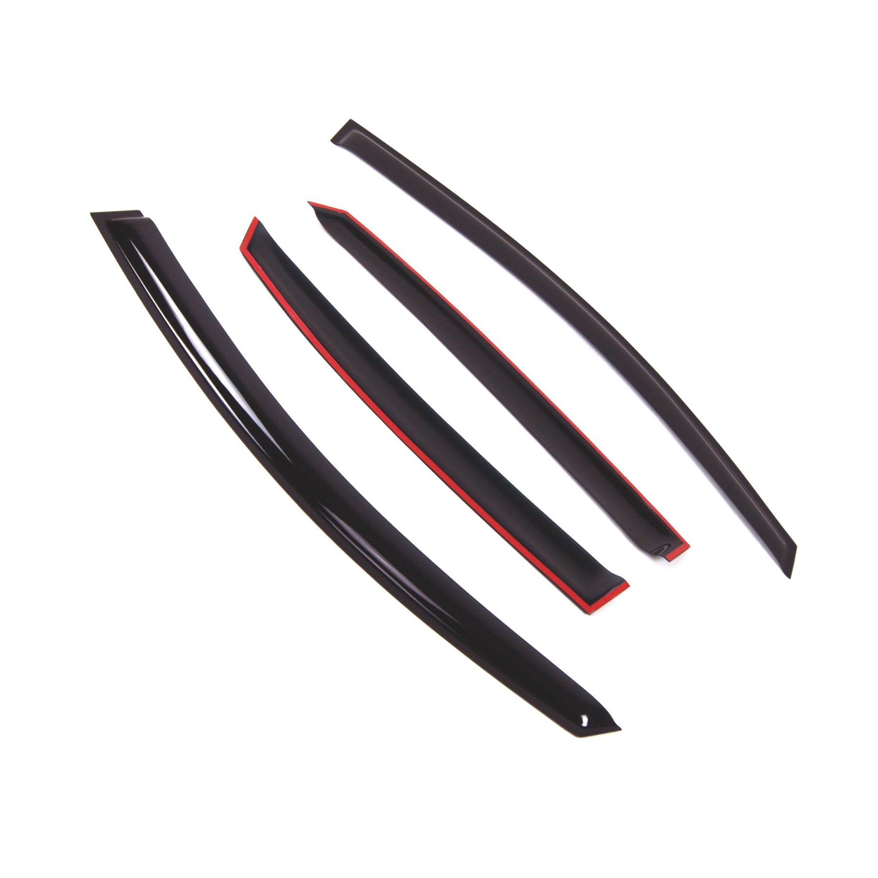 Tuningpros Outside Mount Window Vent Visors Rain Guards Compatible With Nissan Sentra 2013-2015 | Side Window Wind Deflectors Ra