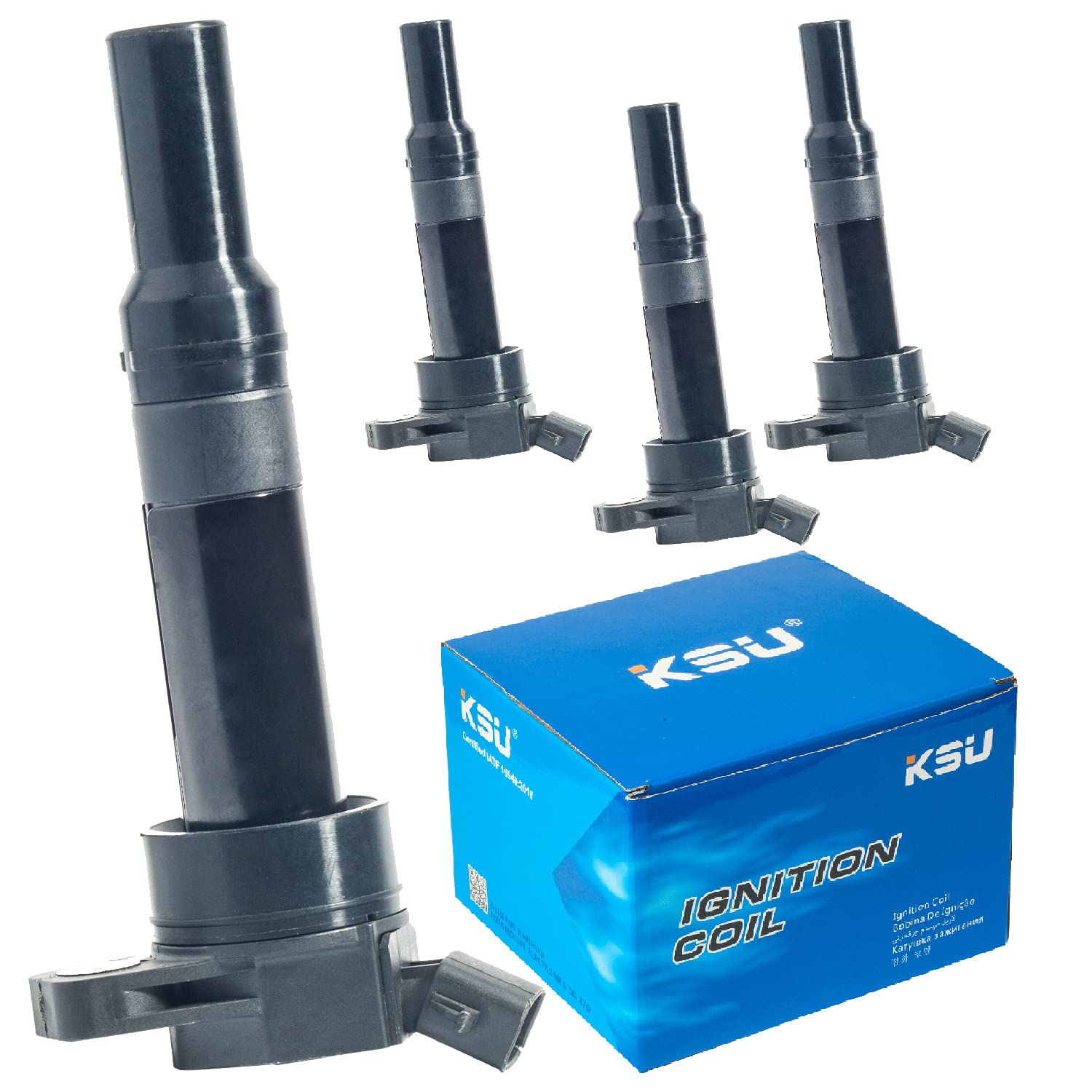 Ksu Coil Pack Spark Plug Compatible With Kia Forte 1.8L L4 Turbocharged 2014 2015 2016